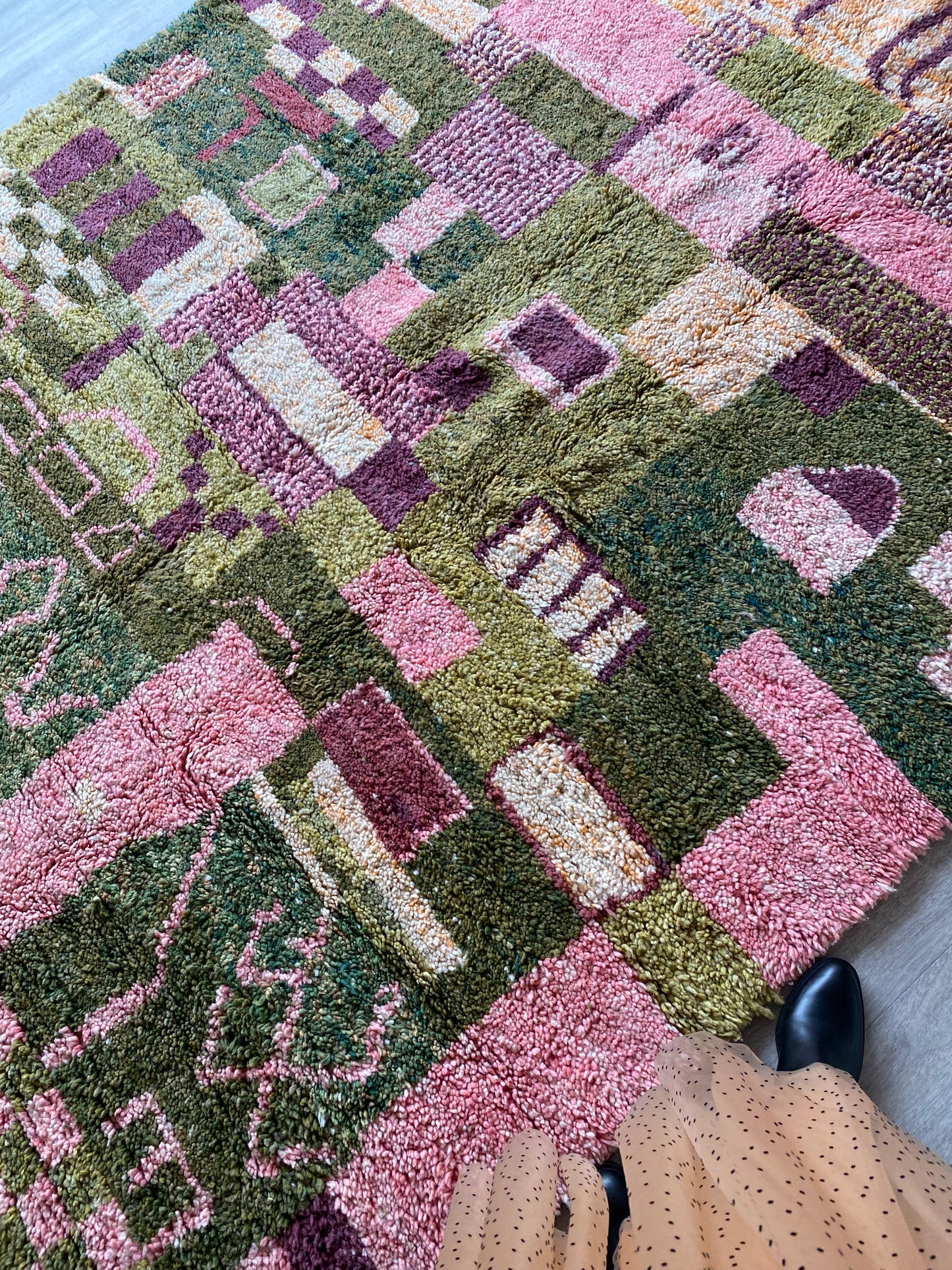 Beni Ouarain Moroccan Colorful Rug (406) 292x203cm - Forest