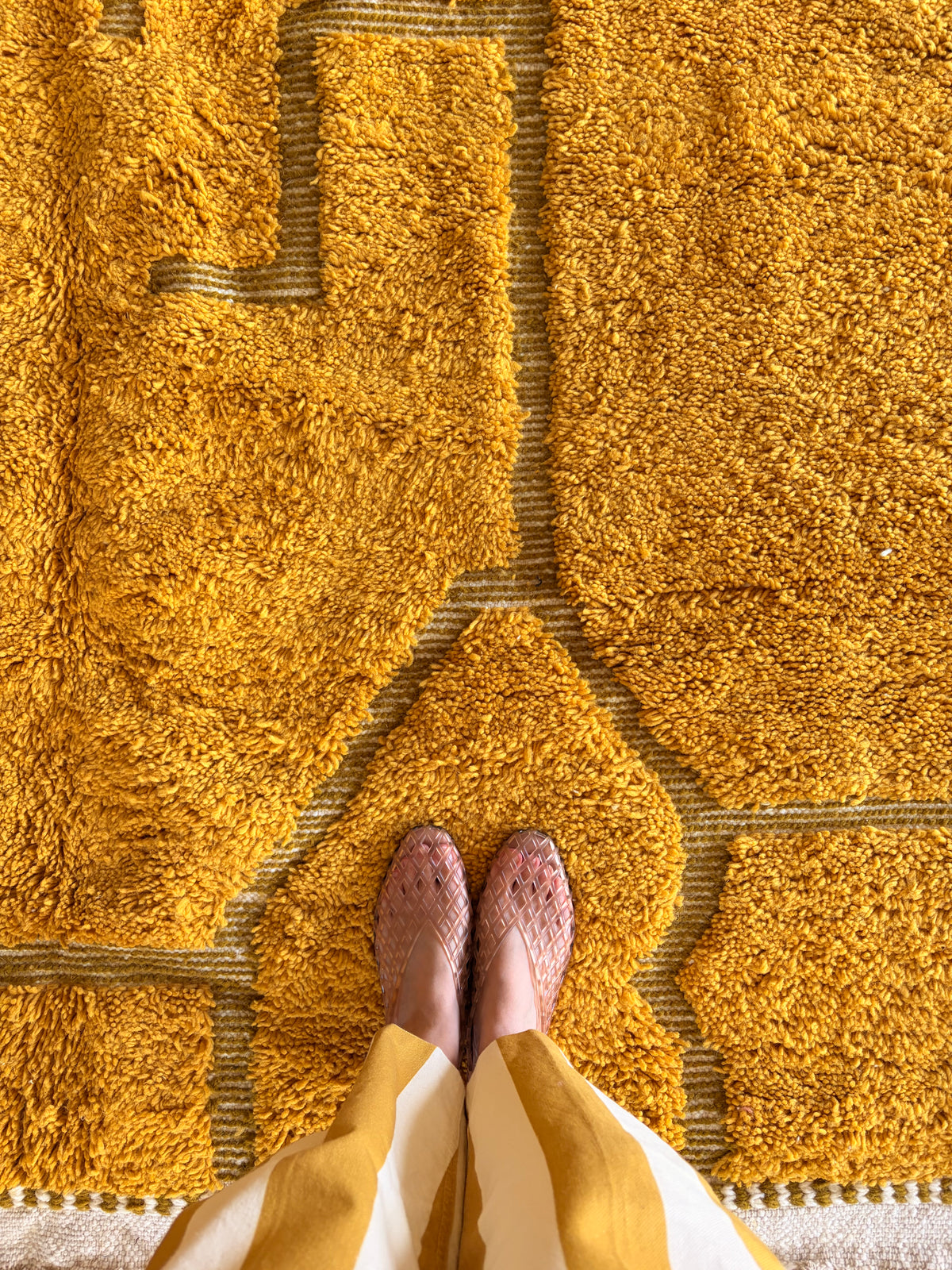 Beni Ouarain Moroccan Colorful Rug (1283) 310x209cm - Sunshine in the Garden