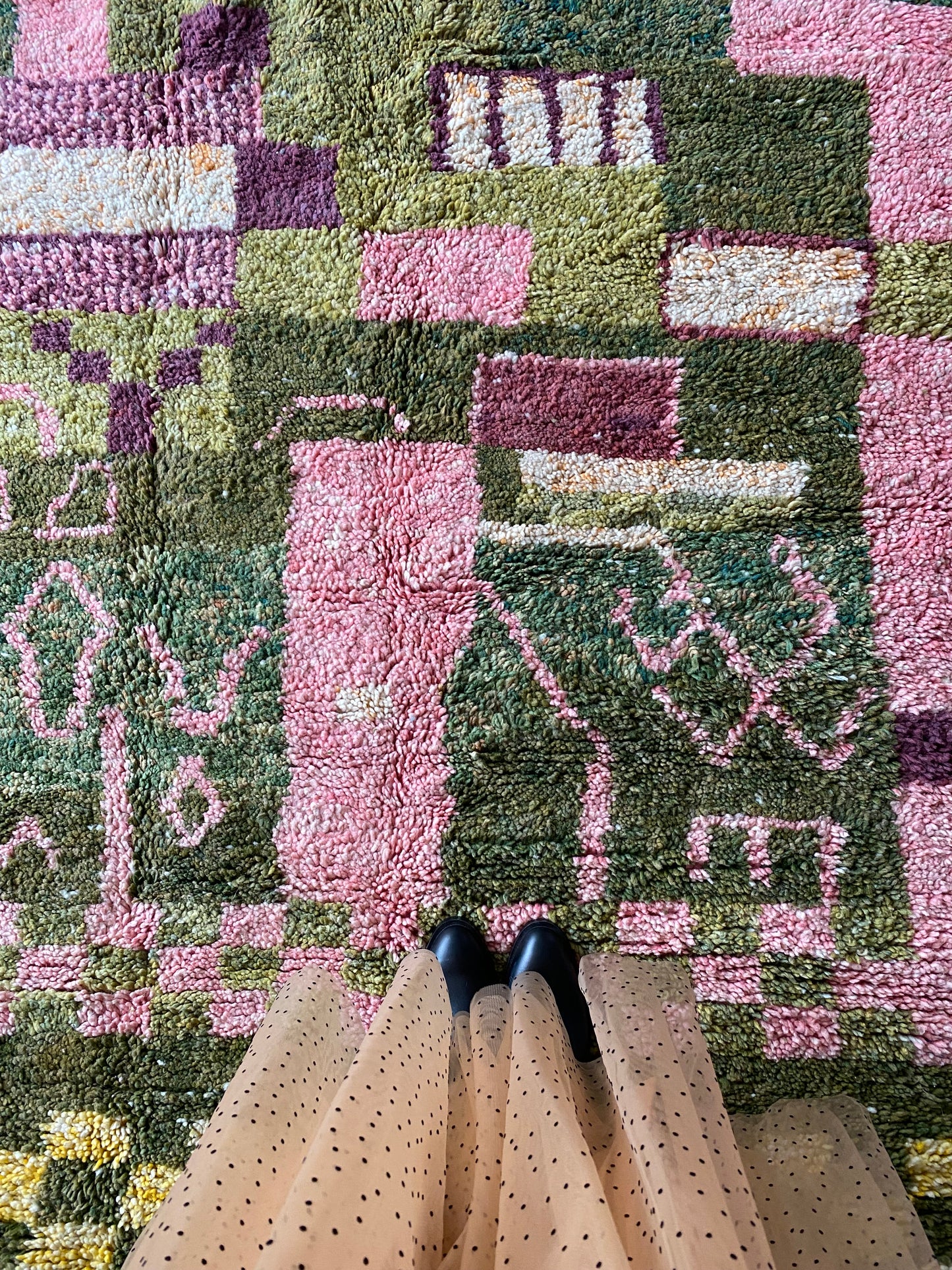 Beni Ouarain Moroccan Colorful Rug (406) 292x203cm - Forest