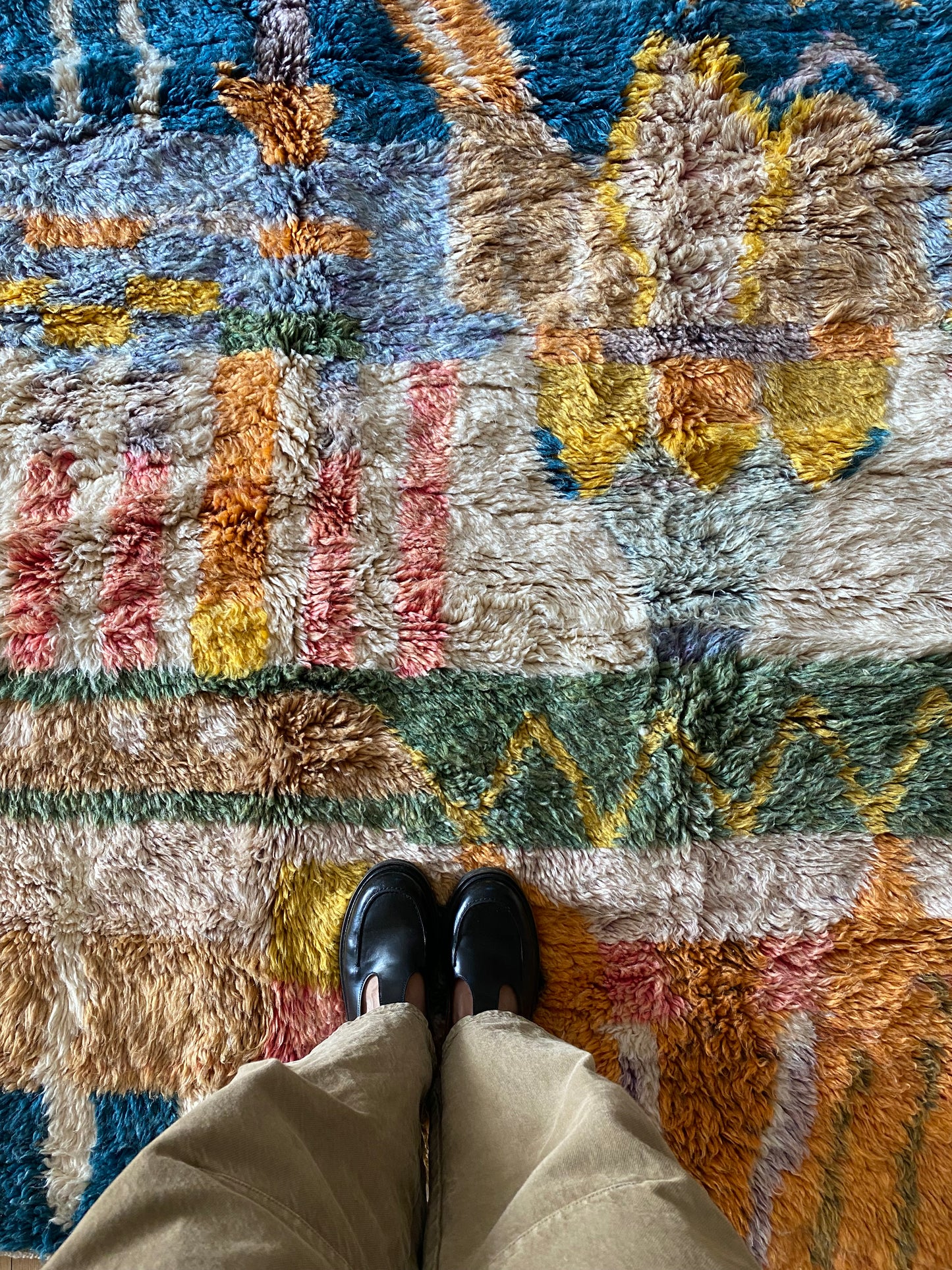 Tapis Beni Ouarain coloré (943) 250x164cm - Sicily