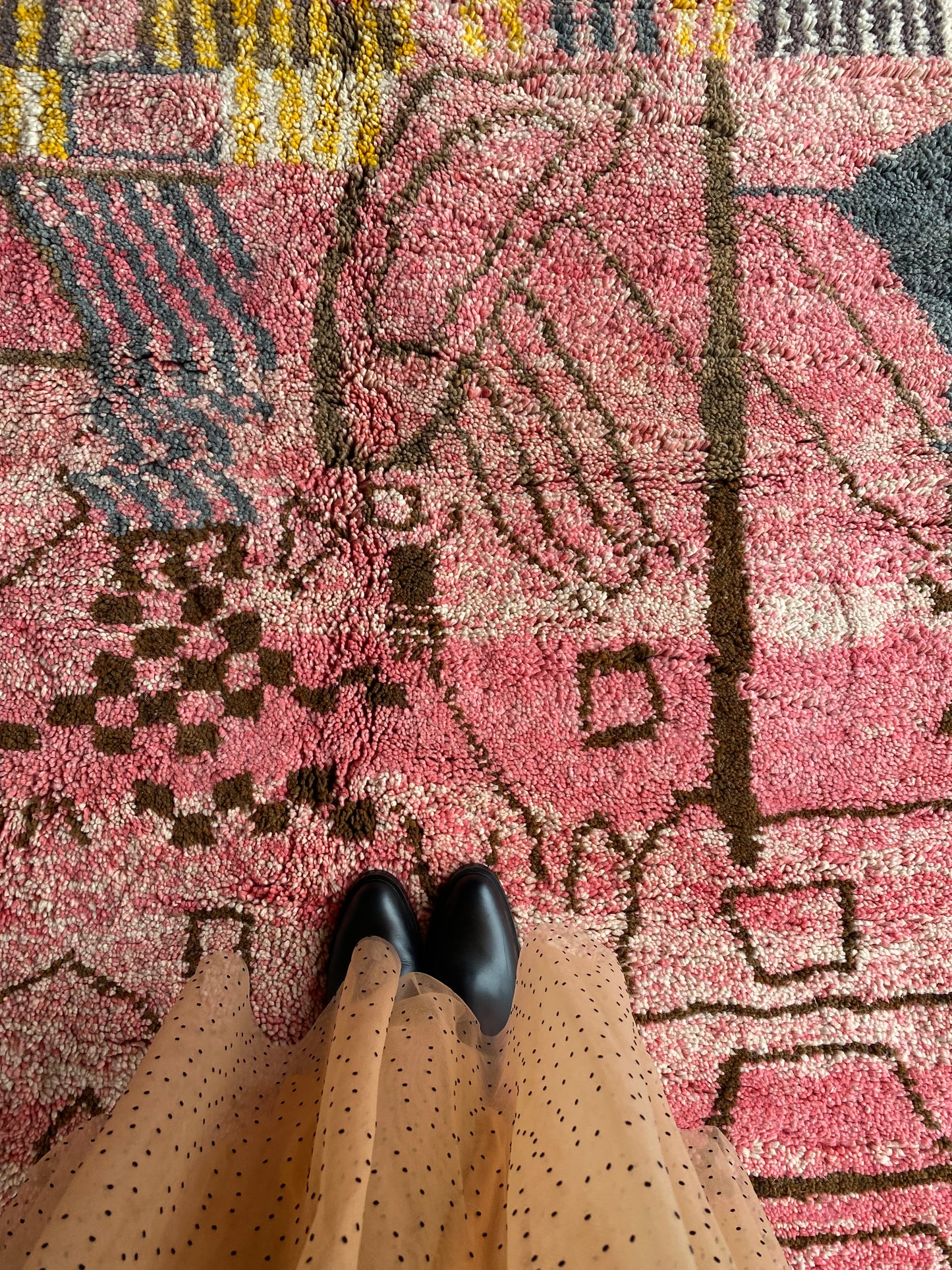 Beni Ouarain Moroccan Colorful Rug (407) 302x196cm - Birds