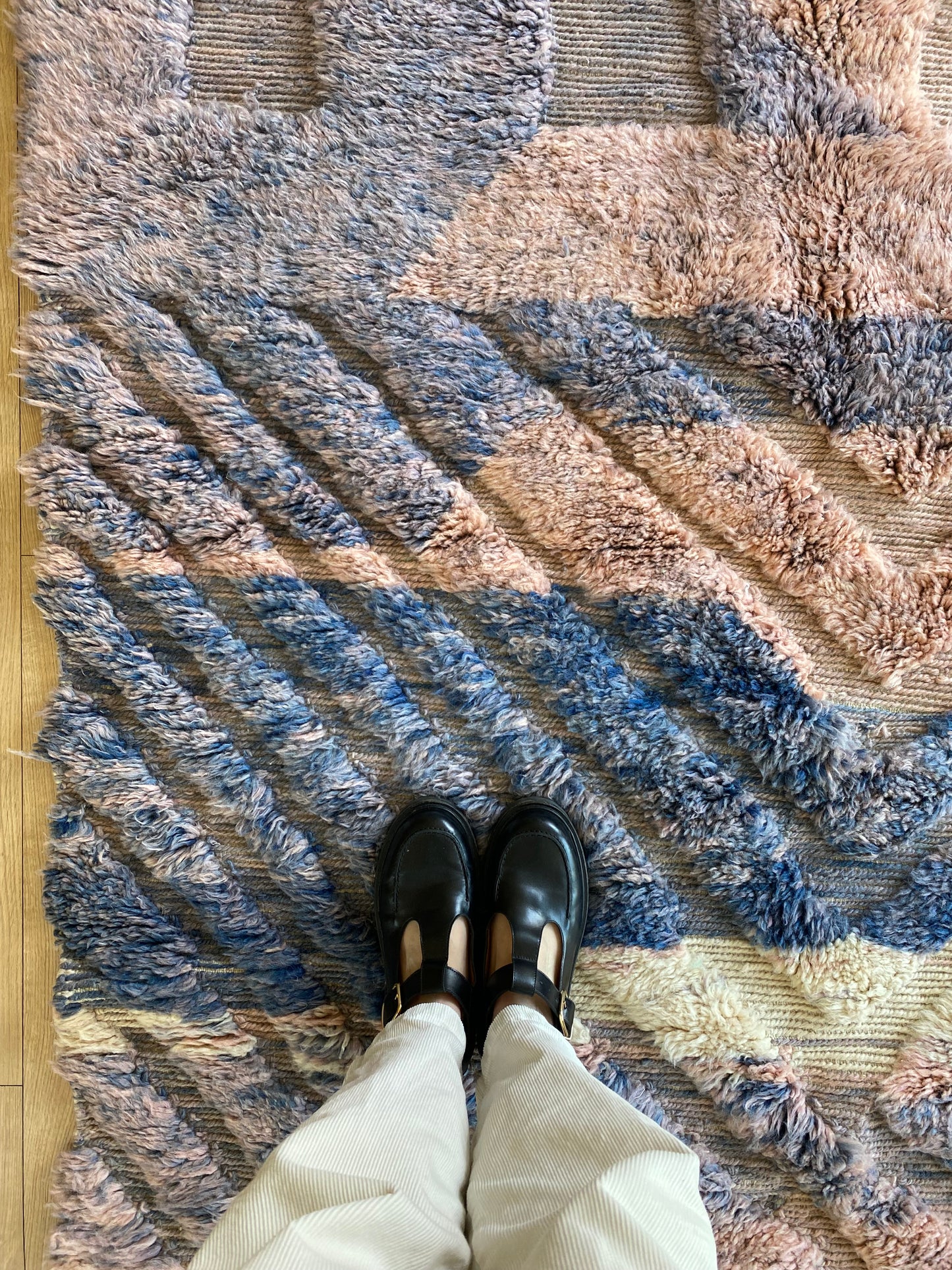 Beni Ouarain Moroccan Colorful Rug (897) 242x156cm - Swiftie