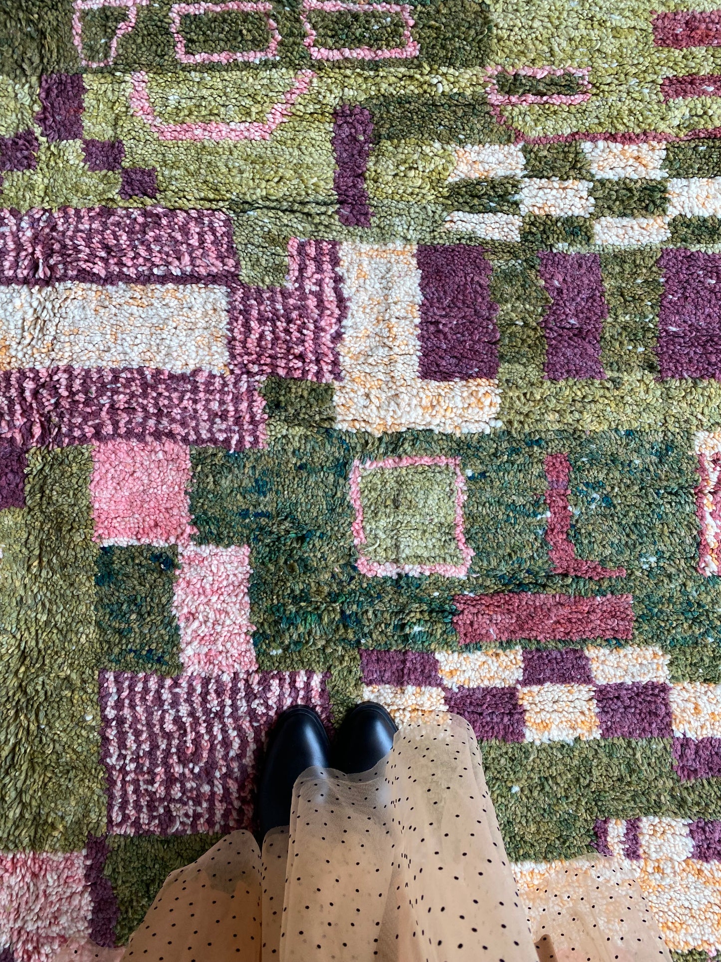 Beni Ouarain Moroccan Colorful Rug (406) 292x203cm - Forest