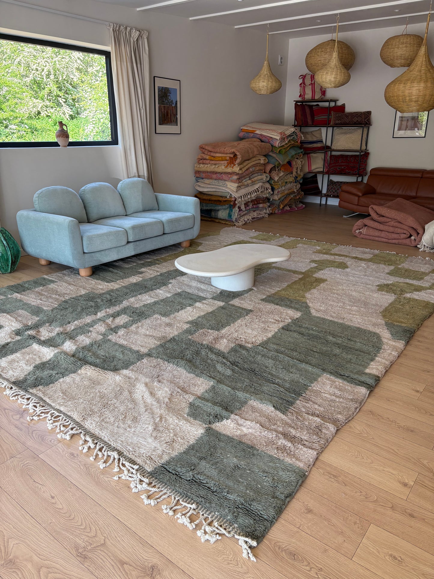 Mrirt Moroccan Rug (804) 419x314cm - Mediterranean Garden