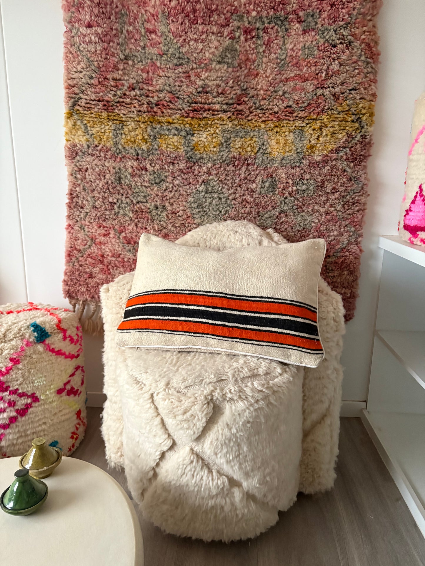 Moroccan Wool Cushion - 60x40cm