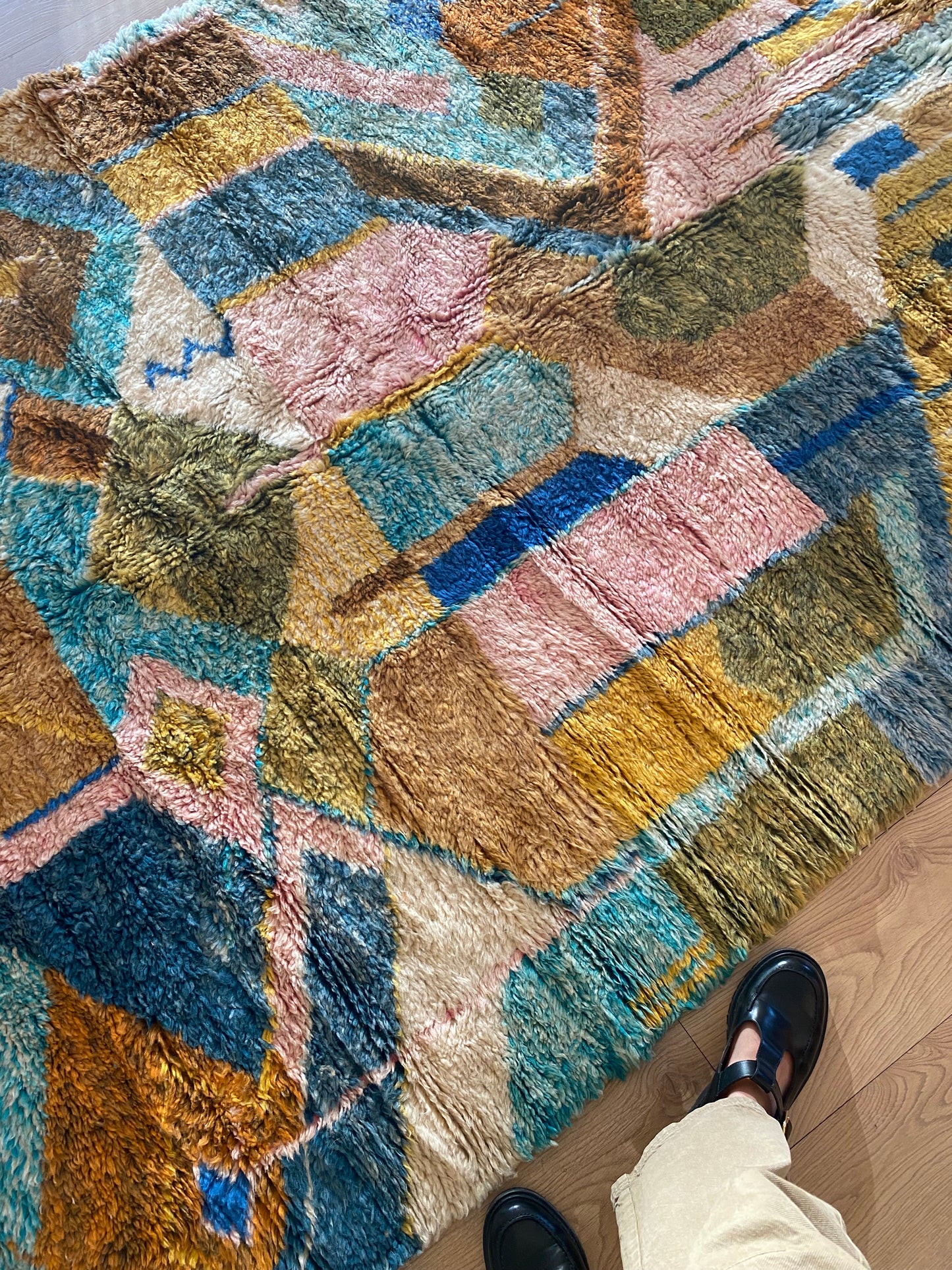 Tapis Beni Ouarain coloré (946) 307x190cm - Pop Art