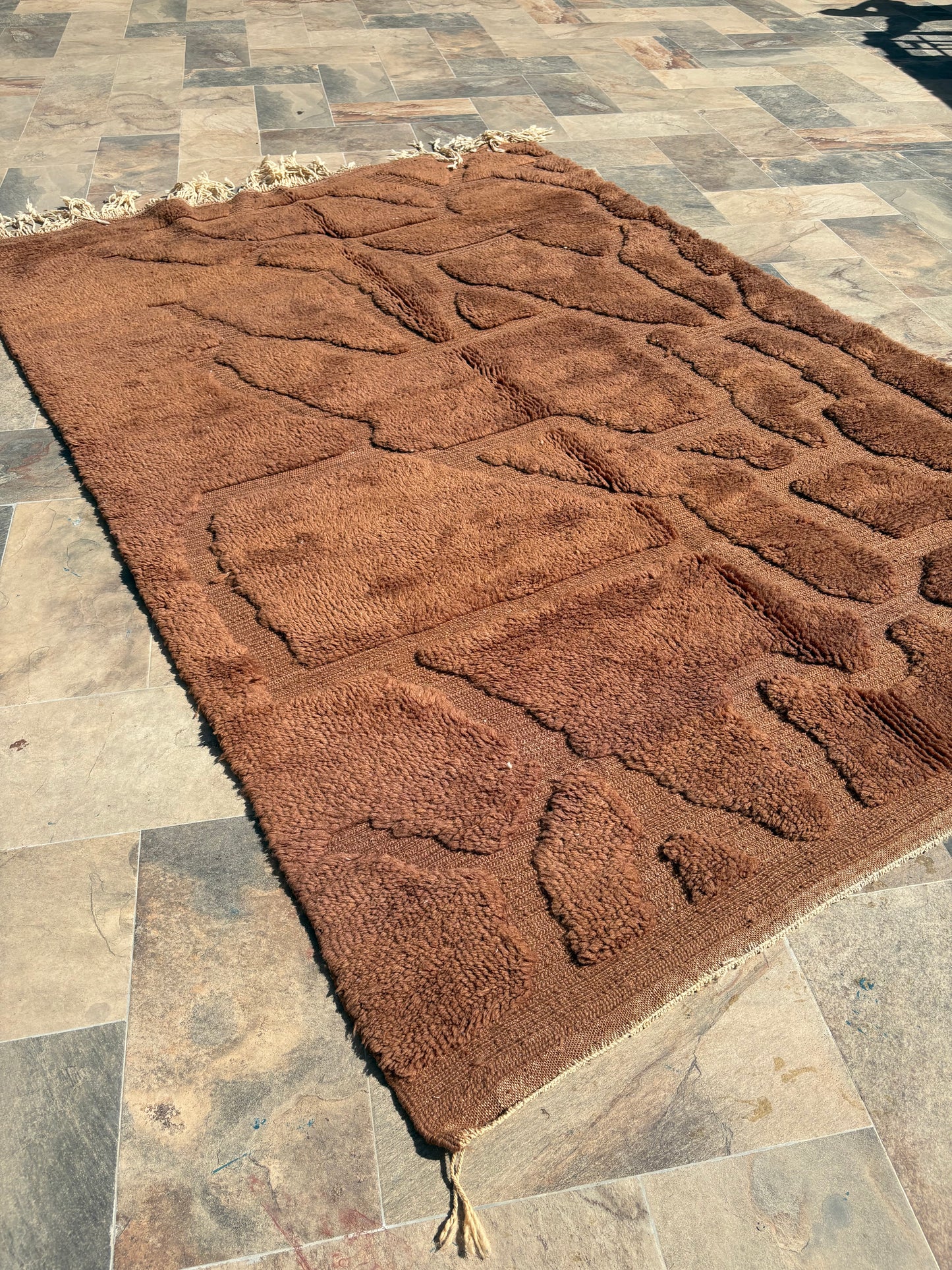Beni Ouarain Moroccan Colorful Rug (973) 300x205 - Caramel Macchiato