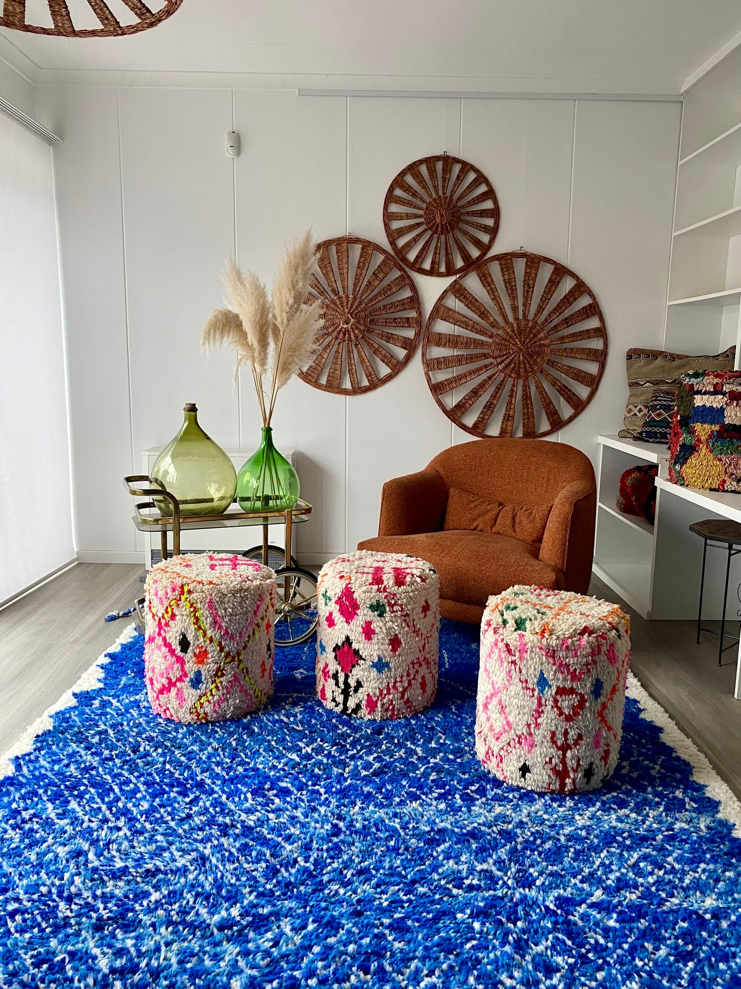 White Berber Pouf (2)