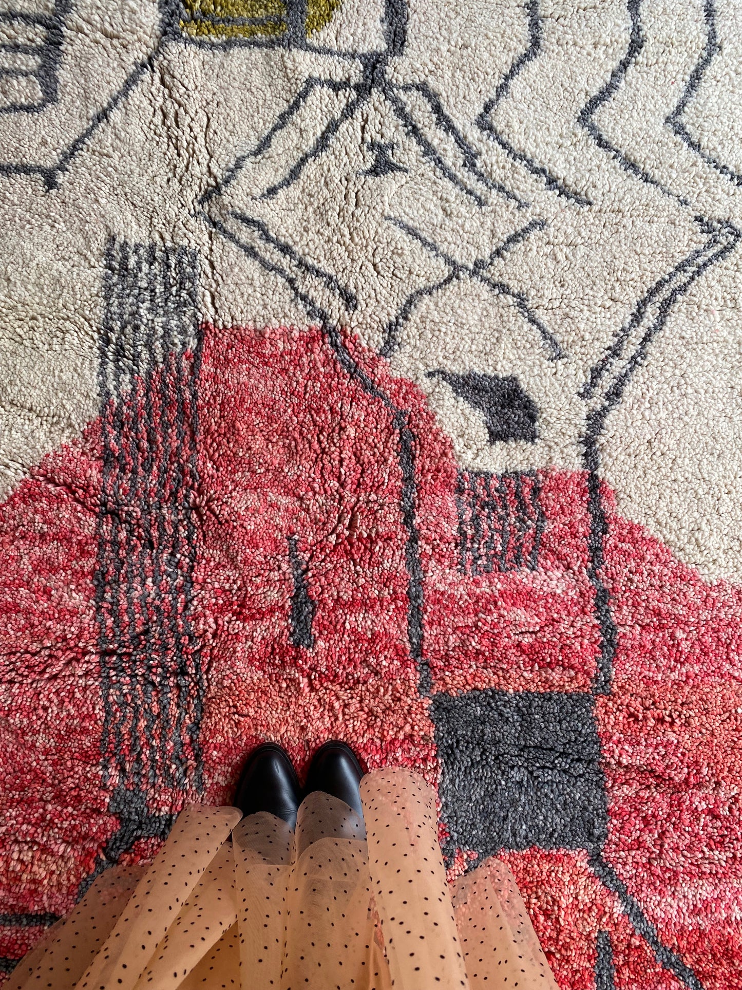 Beni Ouarain Moroccan Colorful Rug (404) 296x200cm - Light