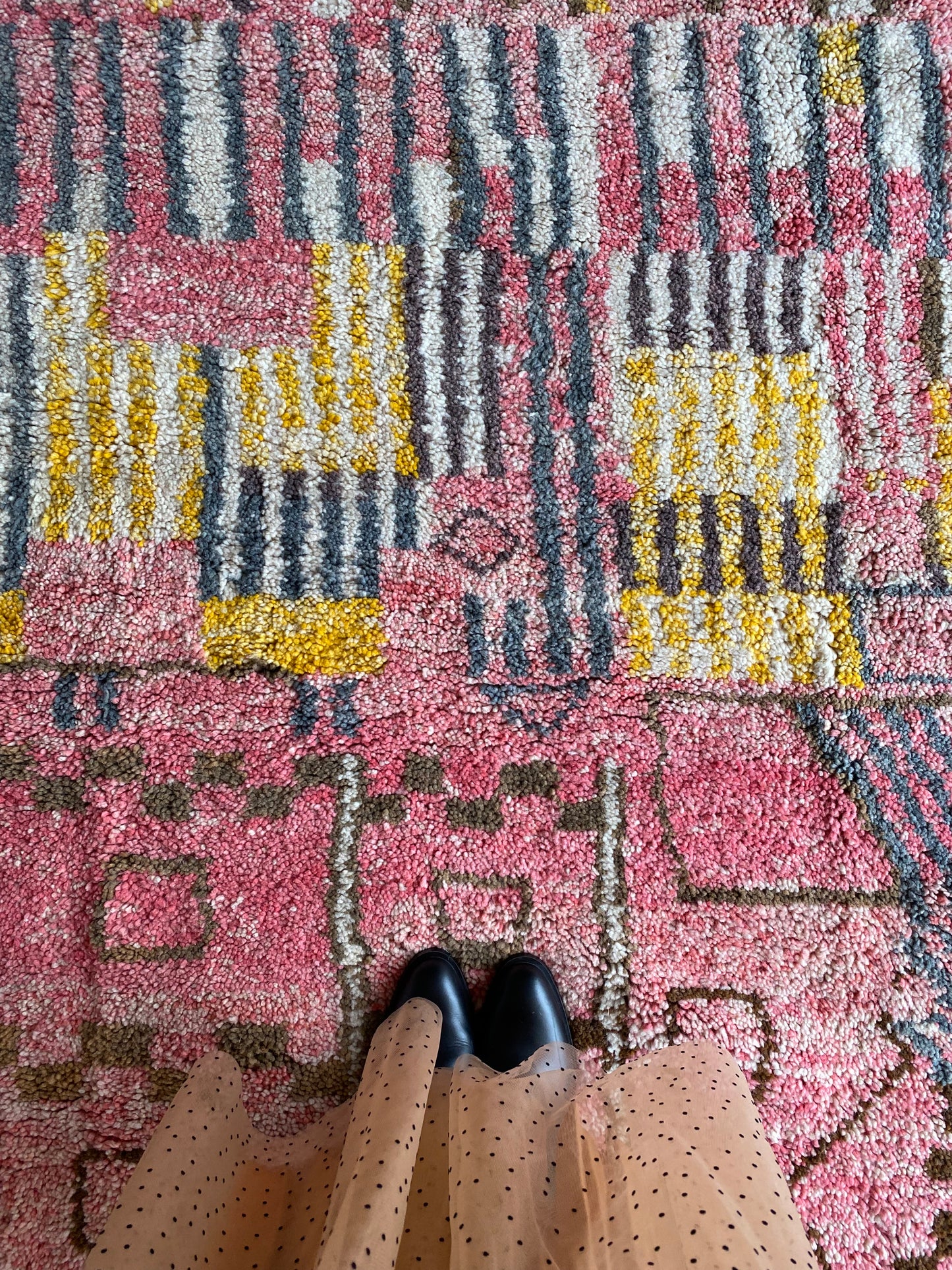 Beni Ouarain Moroccan Colorful Rug (407) 302x196cm - Birds