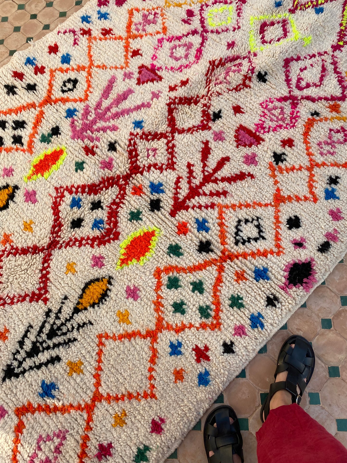 White Berber Wool Rug (371) 255x150cm