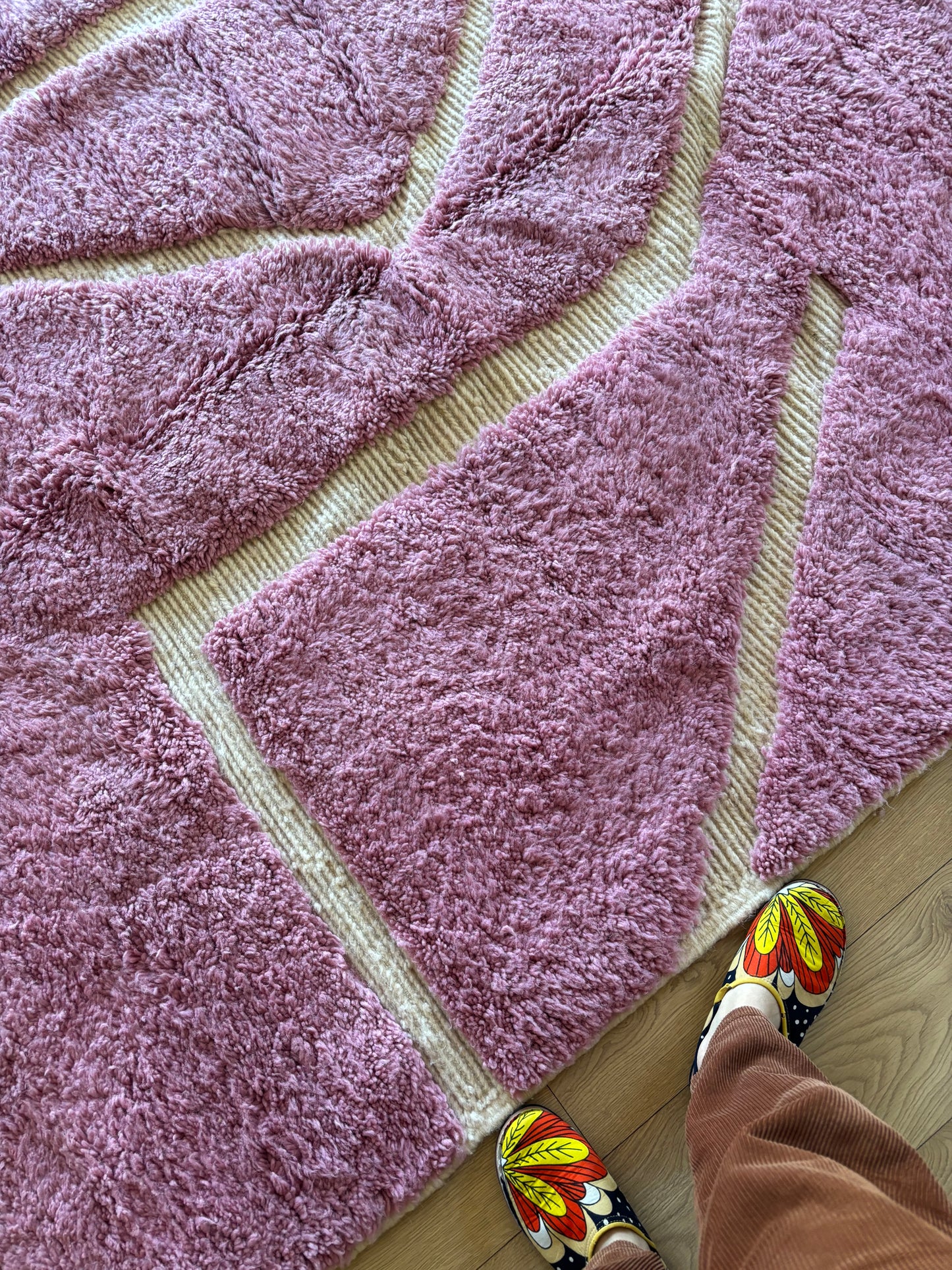 Beni Ouarain Moroccan Colorful Rug (916) 284x195cm - Flora