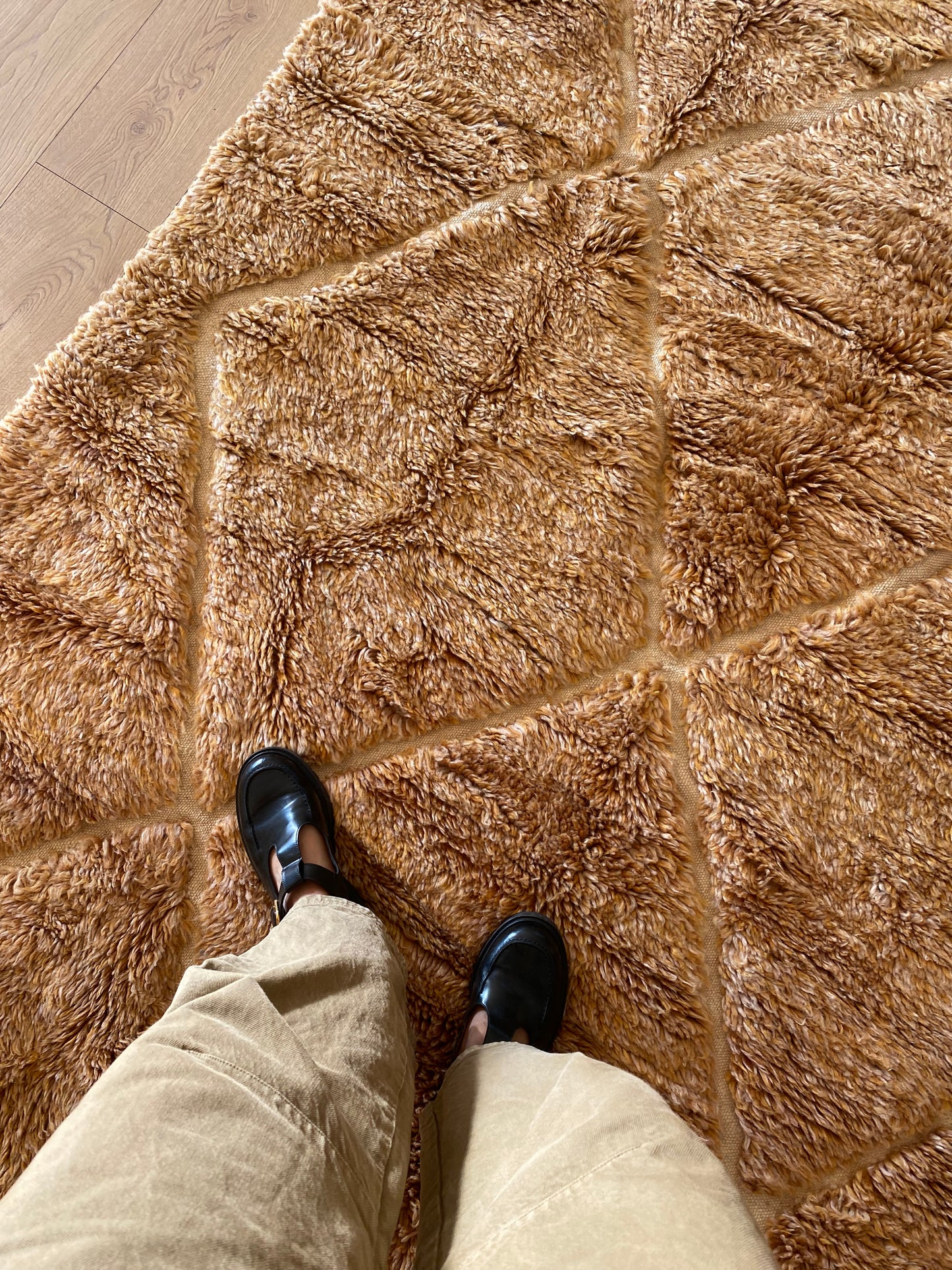 Tapis Beni Ouarain coloré (944) 244x164cm - Coconut