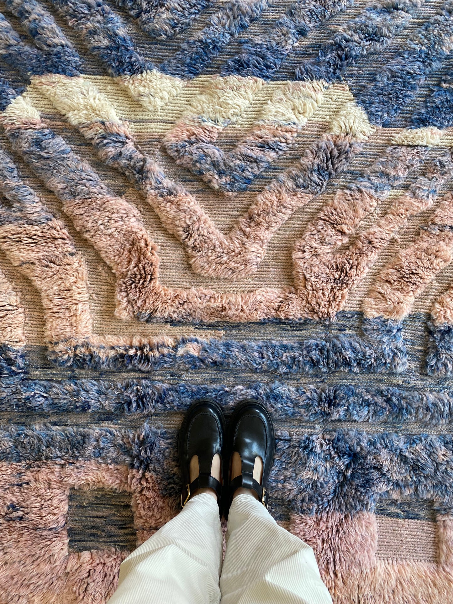Beni Ouarain Moroccan Colorful Rug (897) 242x156cm - Swiftie