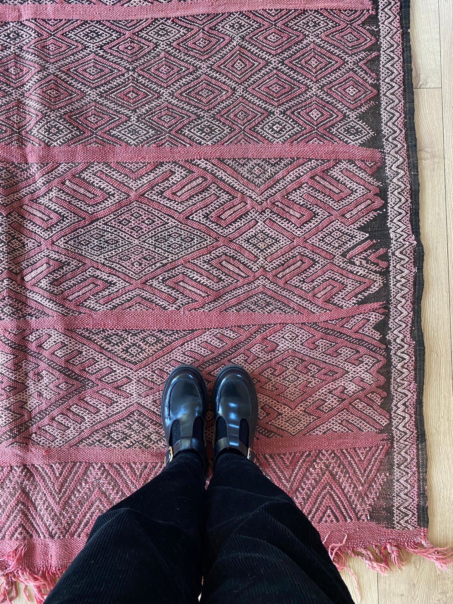 Vintage Berber Kilim-kleed (840) 308x178cm
