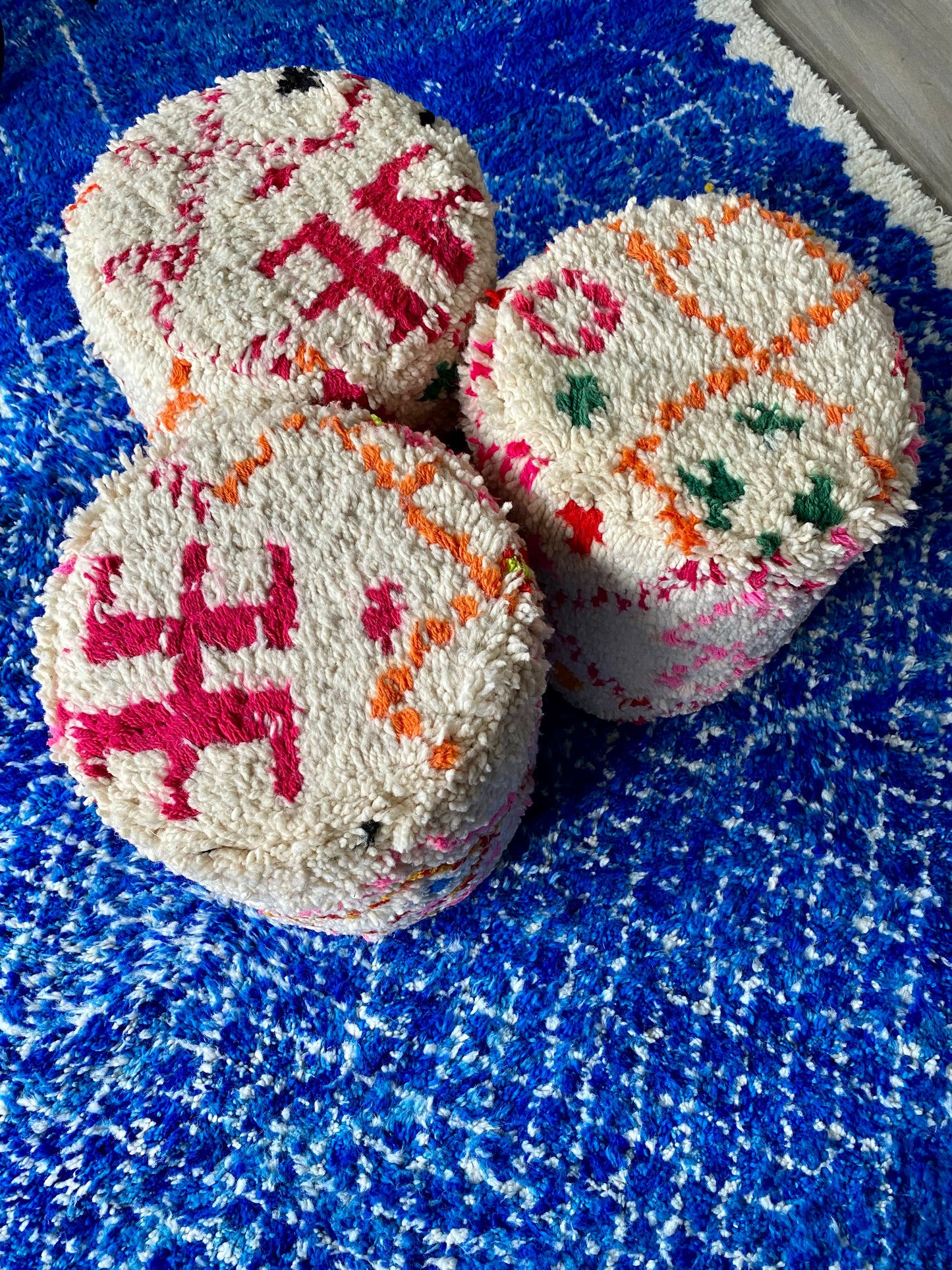 White Berber Pouf (2)