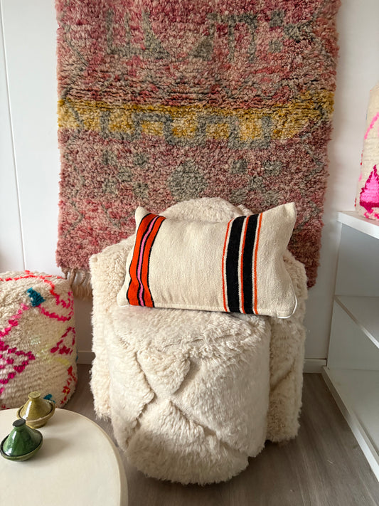 Marokkaans wollen kussen - 60x40cm