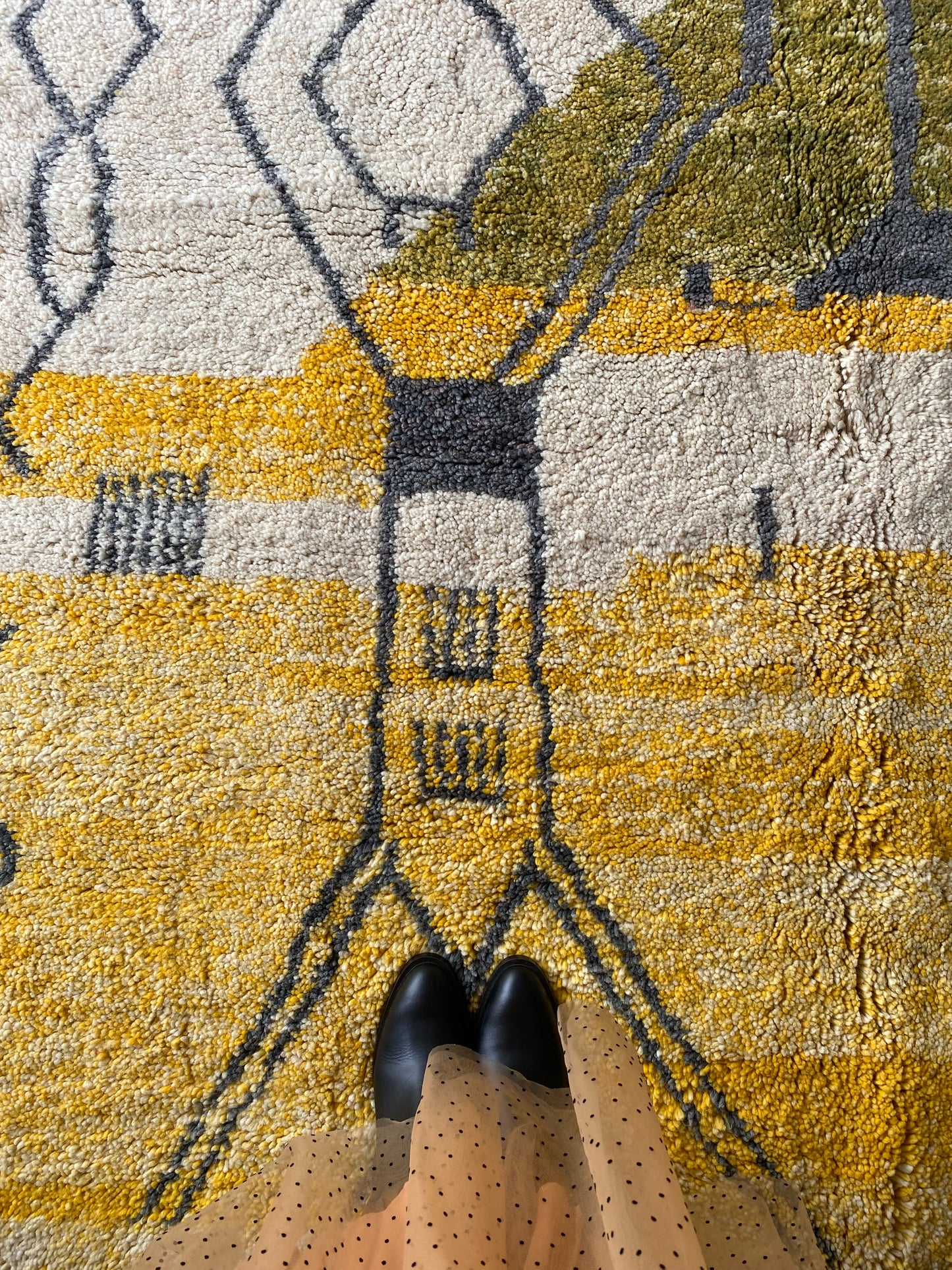 Beni Ouarain Moroccan Colorful Rug (404) 296x200cm - Light