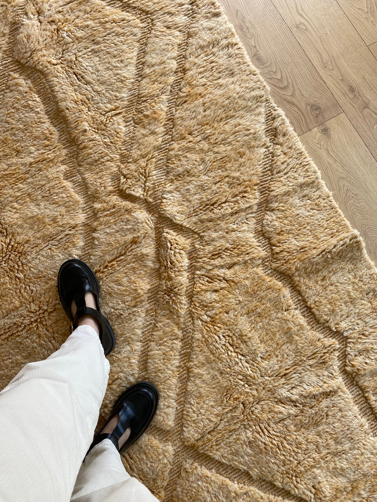 Beni Ouarain Moroccan Colorful Rug (894) 256x173cm - Butter