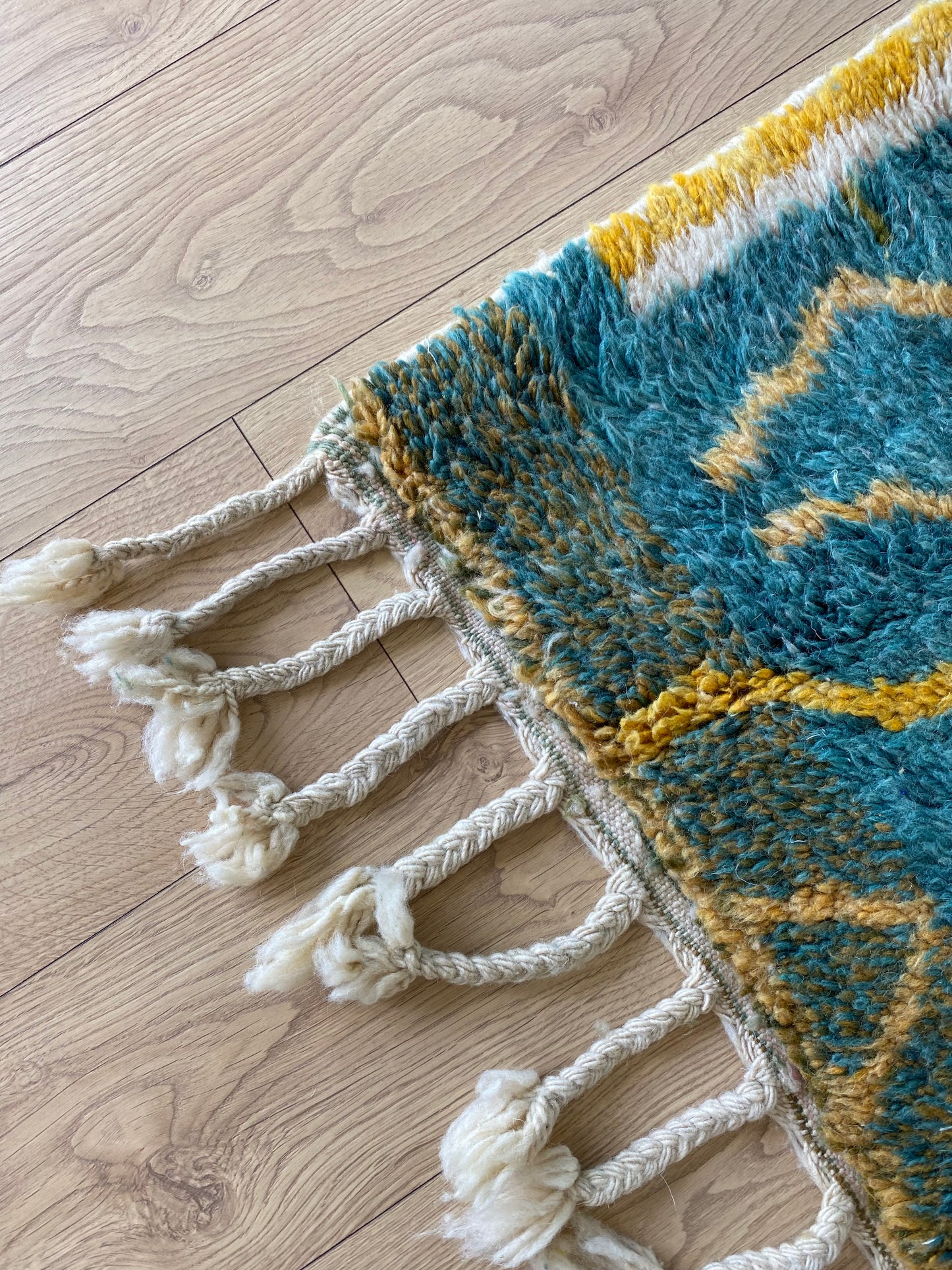 Beni Ouarain Moroccan Colorful Rug (893) 254x154cm - The Hague
