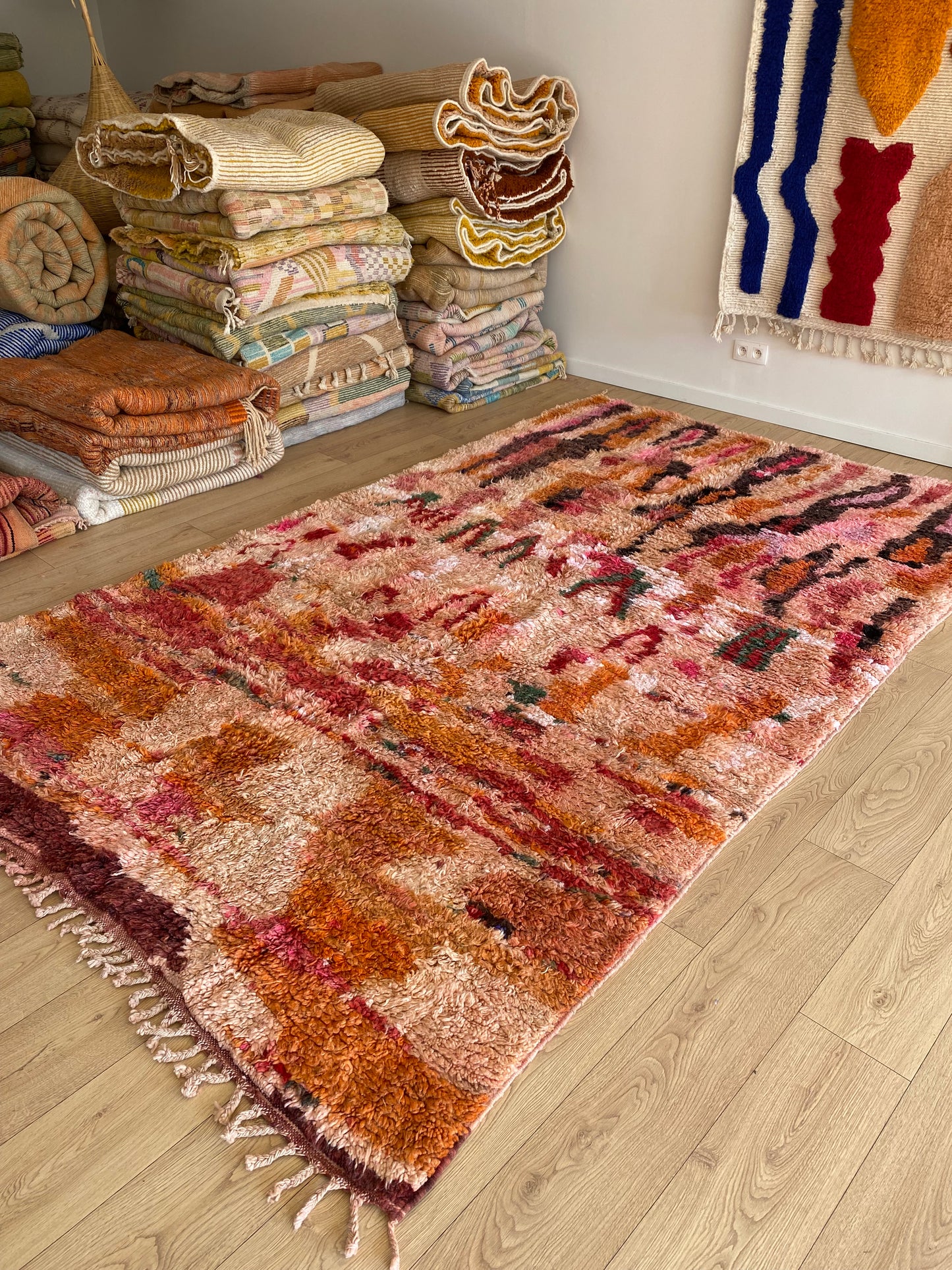 Tapis Beni Ouarain coloré (940) 320x198cm - Fireheart