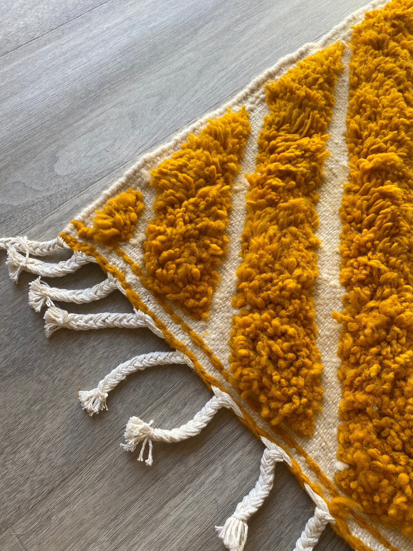 Beni Ouarain Moroccan Ochre Rug (358) 210x160cm