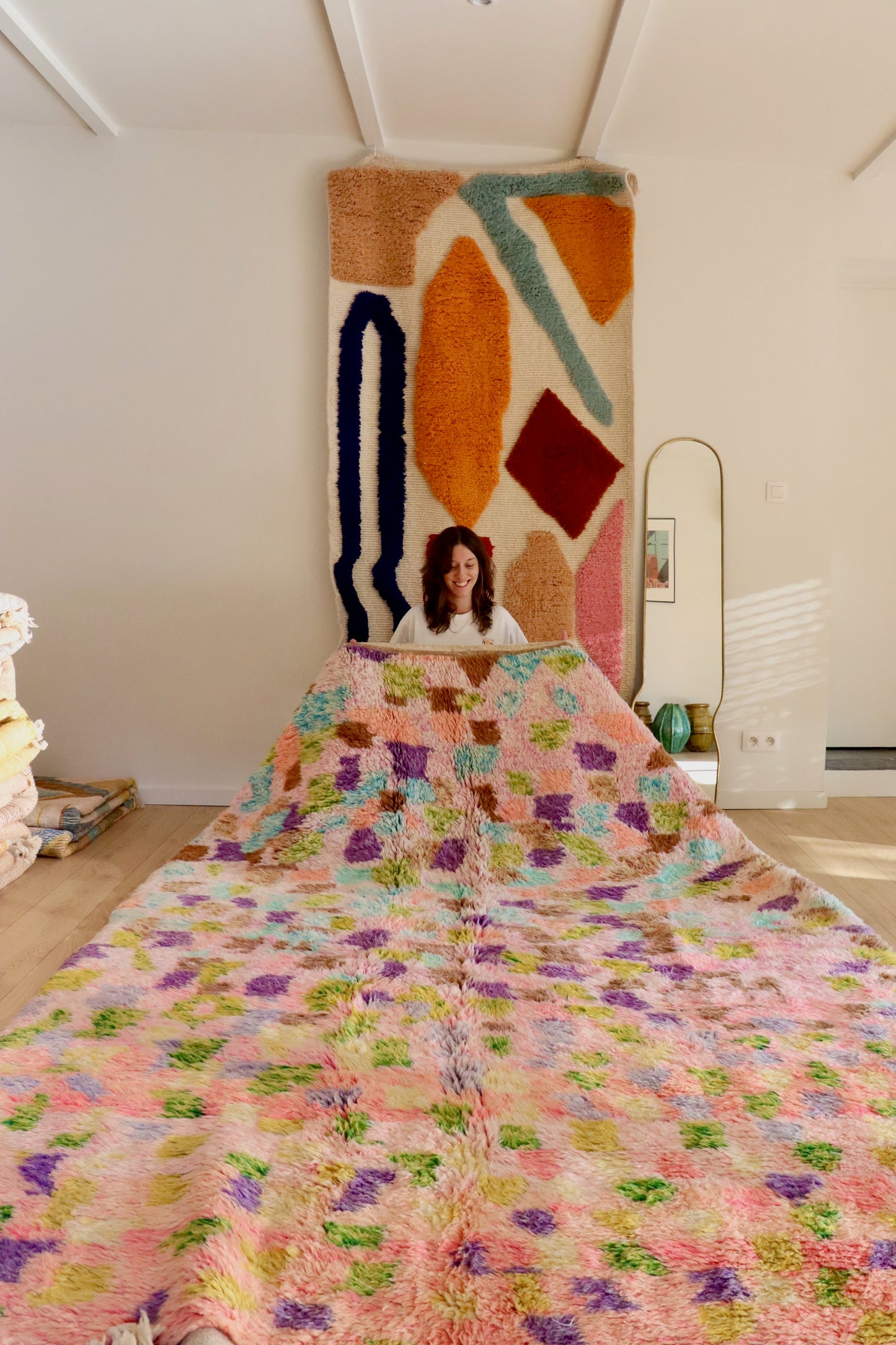 Tapis Beni Ouarain coloré (947) 294x210cm - The Princess and The Pea