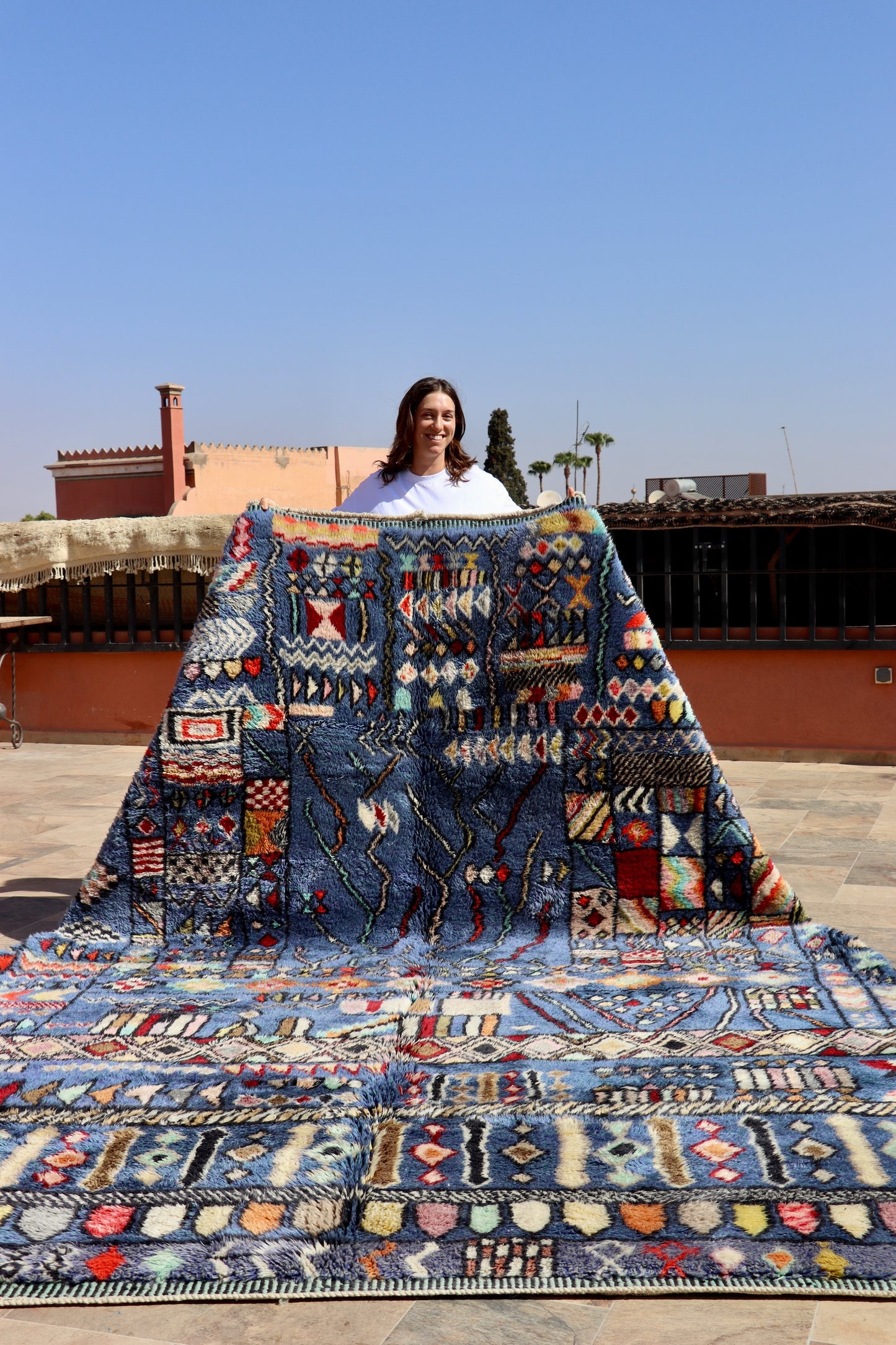 Mrirt Moroccan Rug (981) 353x255cm - The Bold Journey