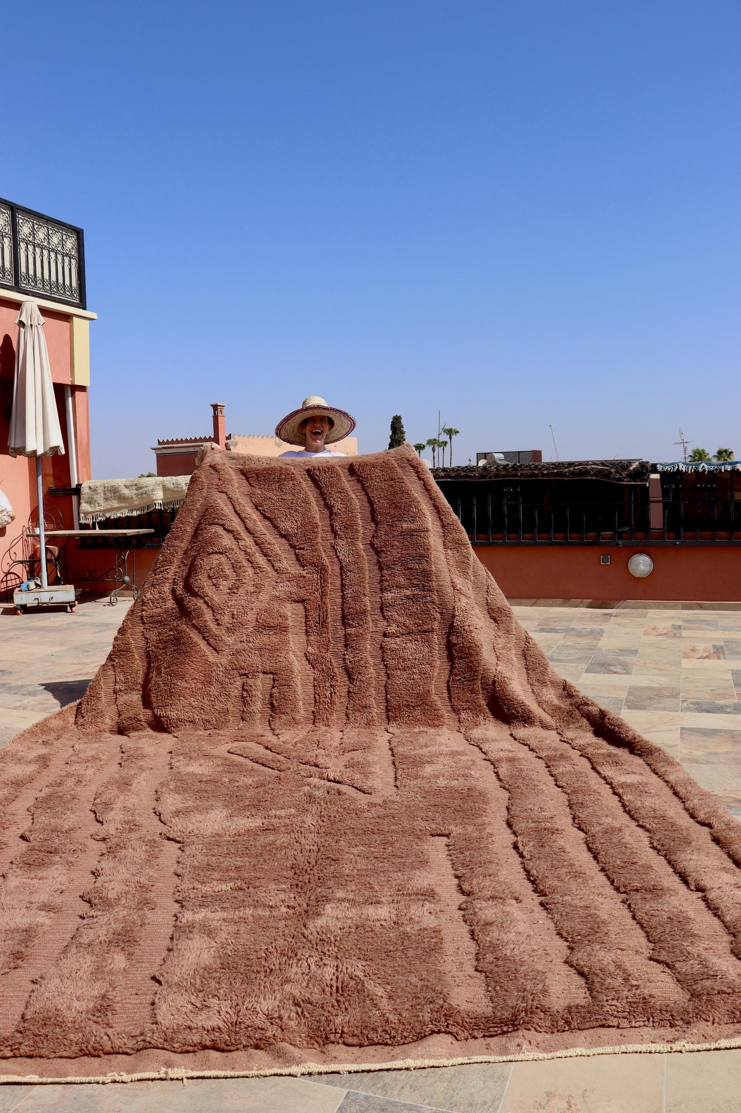 Beni Ouarain Moroccan Colorful Rug (976) 420x298 - Chocolate Ice Cream