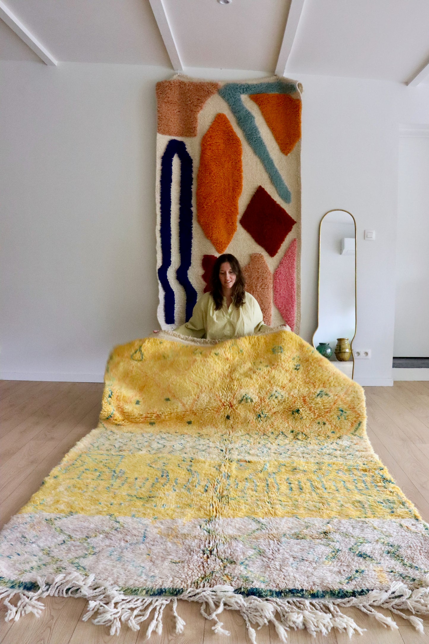 Beni Ouarain Moroccan Colorful Rug (982) 250x170 - Lemon Juice