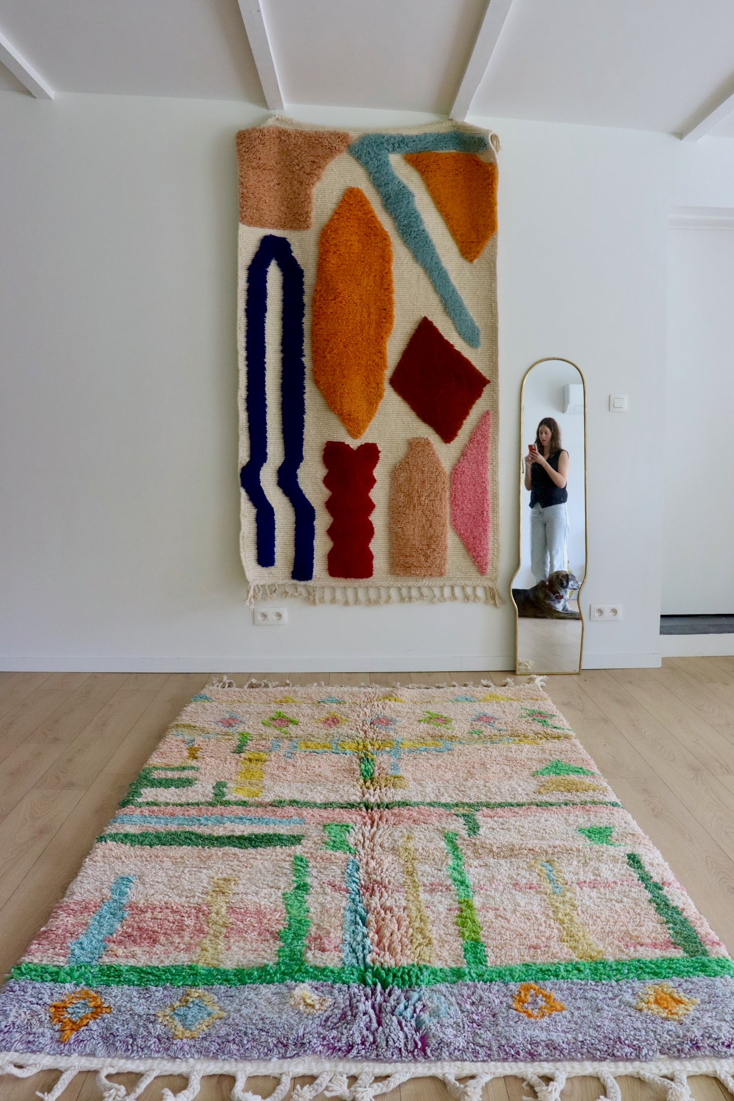 Beni Ouarain Moroccan Colorful Rug (972) 255x155 - Jaipur