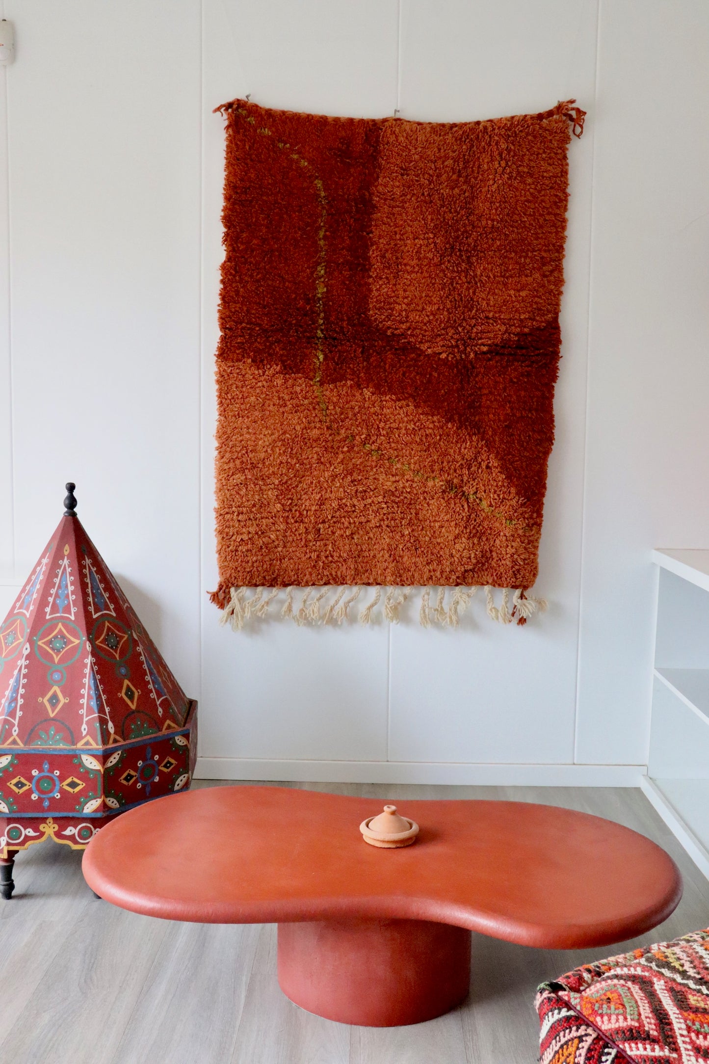 Wall Hanging Moroccan Rug (998) 141x106cm - Autumn