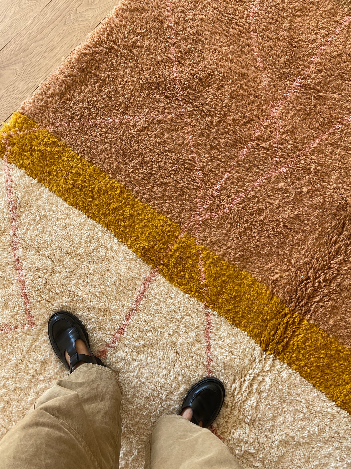 Tapis Beni Ouarain coloré (954) 305x209cm - Hawaii