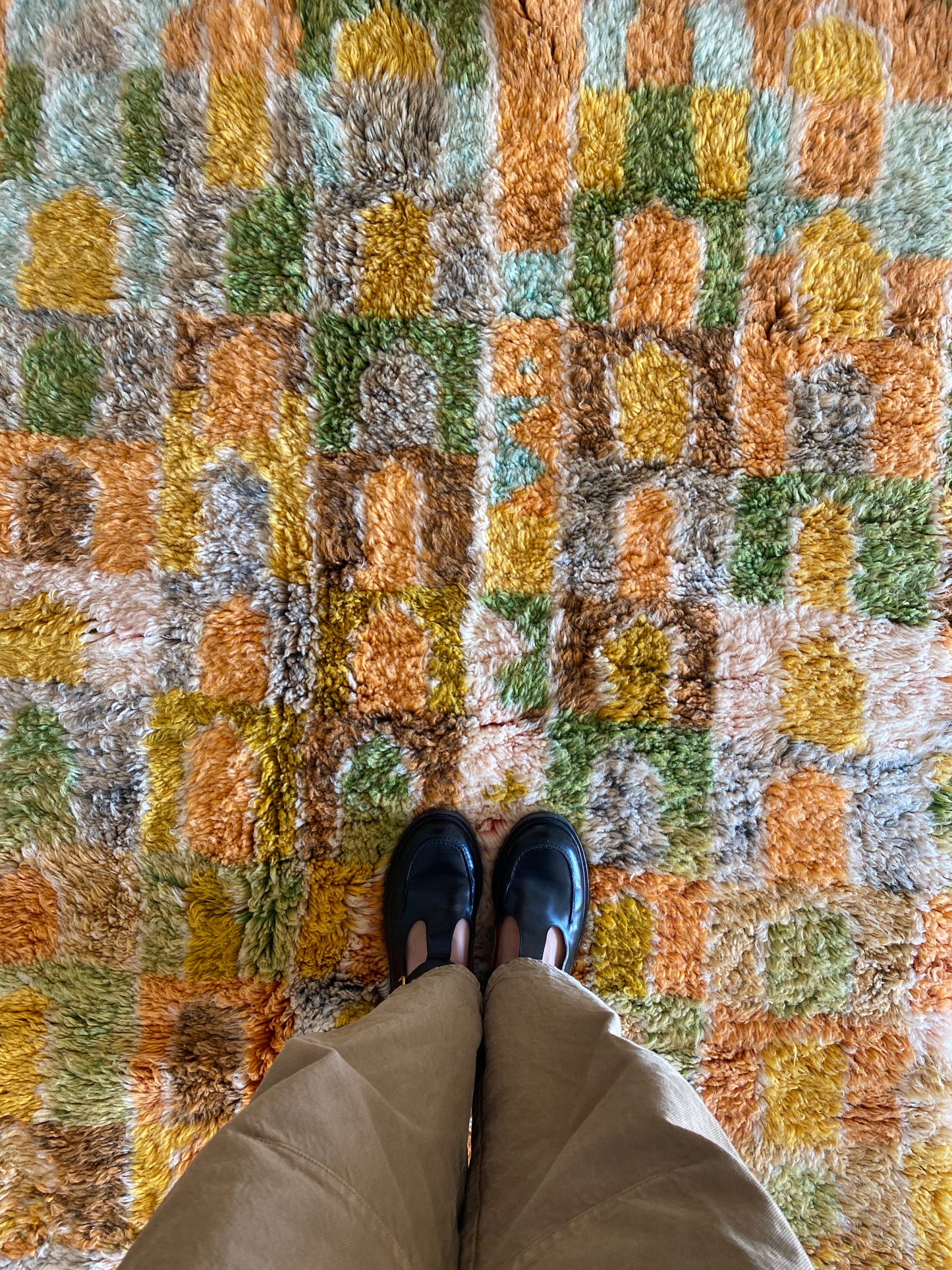 Tapis Beni Ouarain coloré (958) 227x152cm - Arch