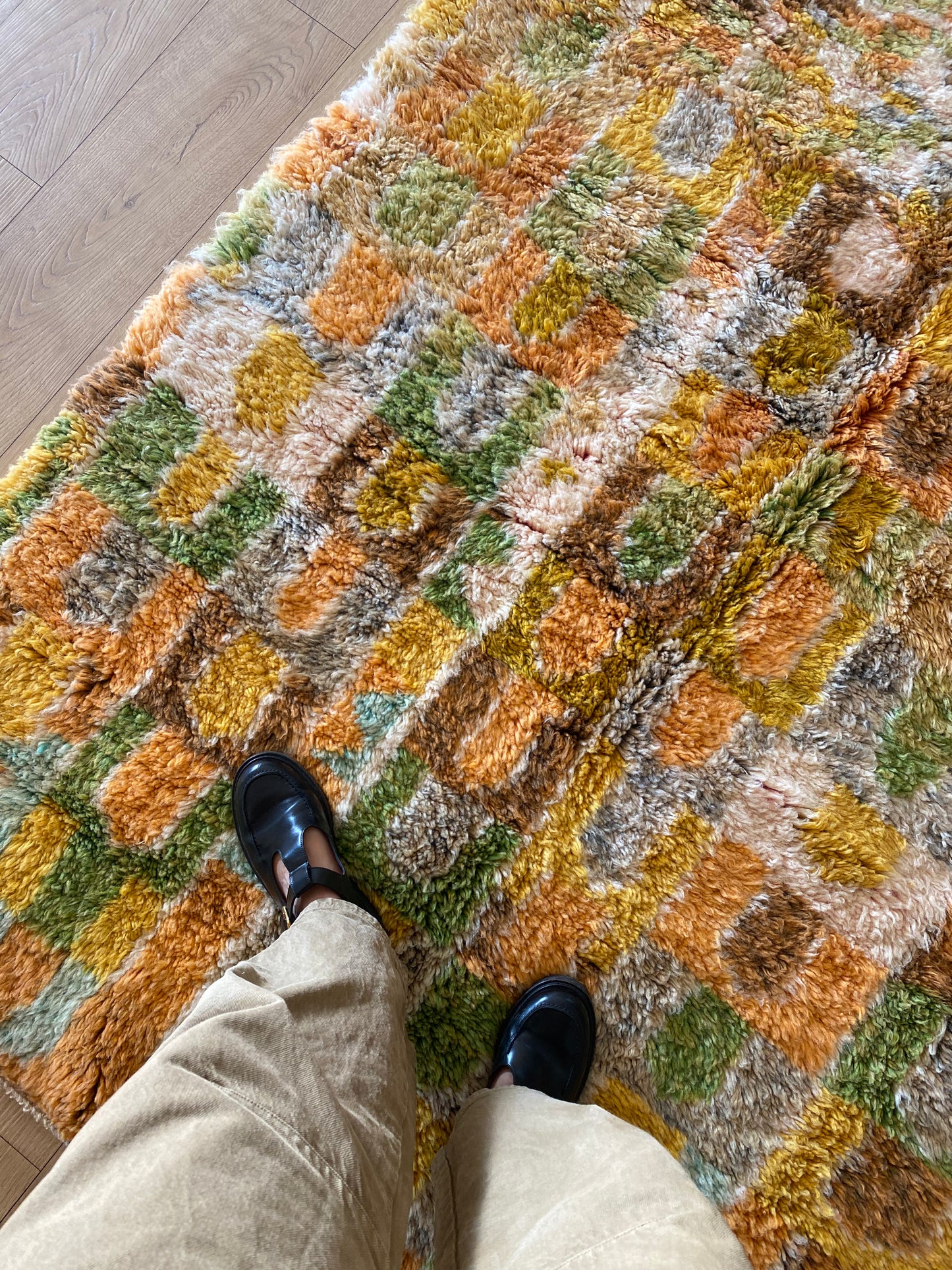 Tapis Beni Ouarain coloré (958) 227x152cm - Arch