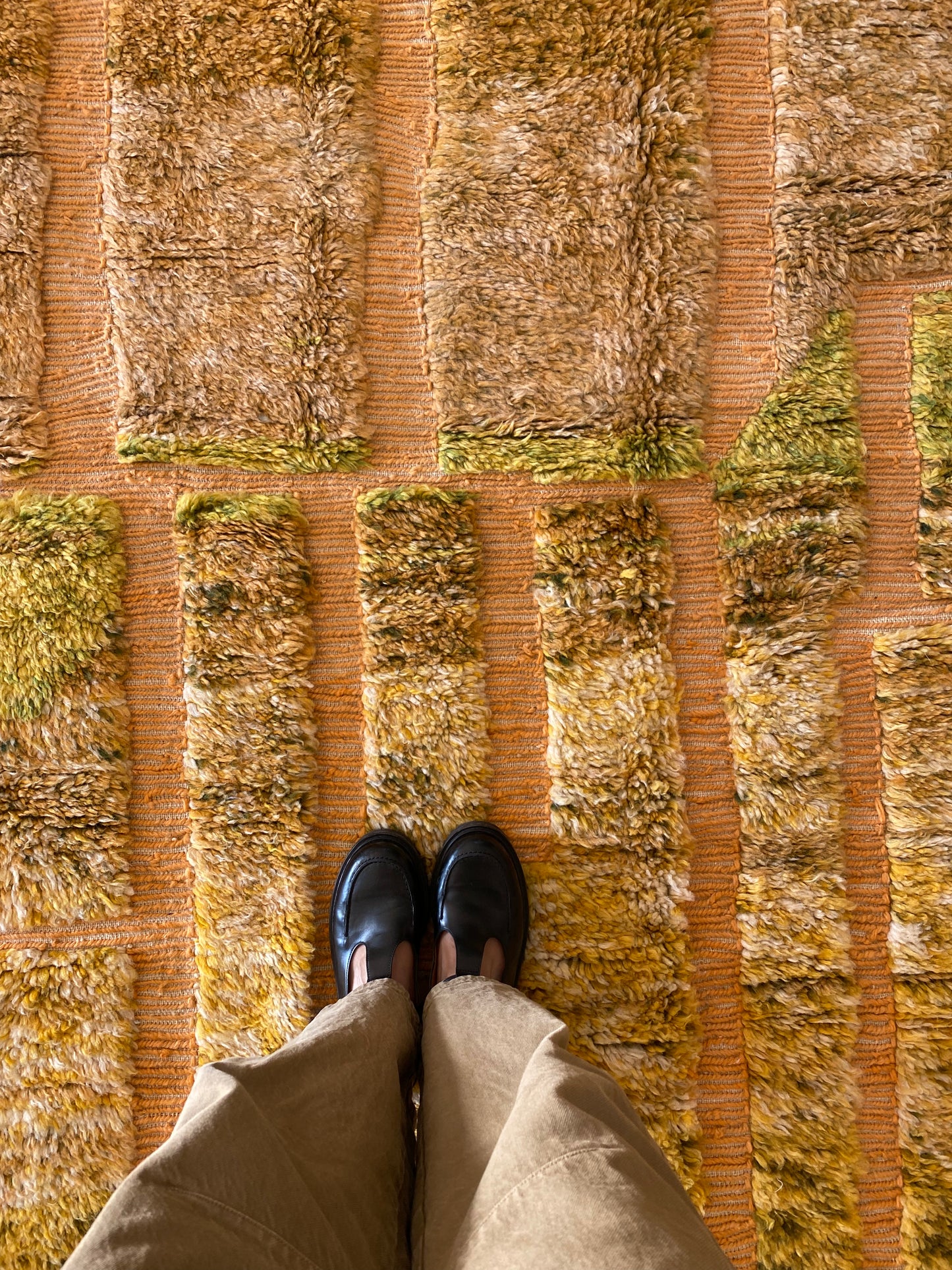 Tapis Beni Ouarain coloré (957) 237x176cm - Terra