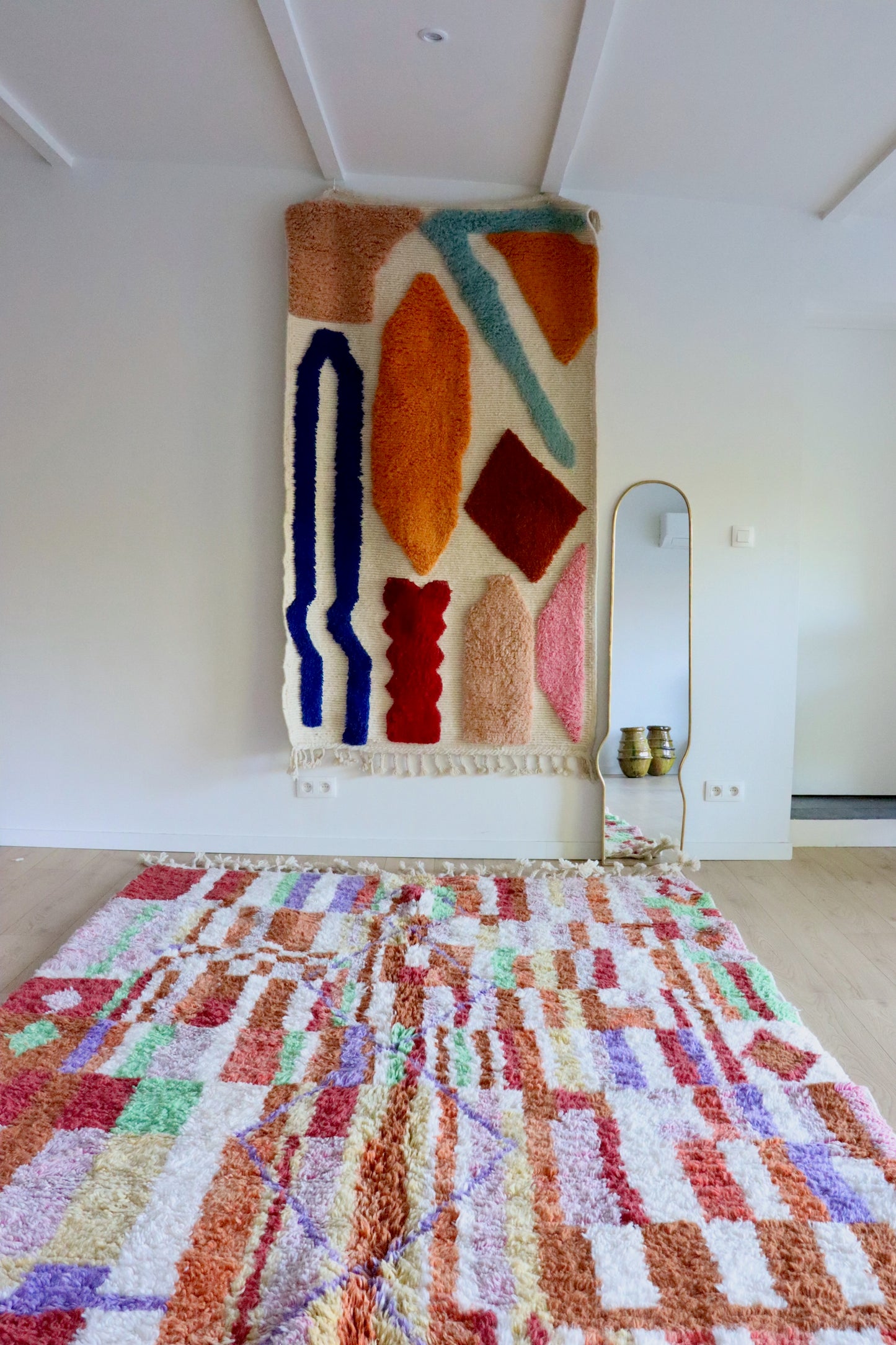 Tapis Beni Ouarain coloré (1017) 288x207cm - Willow