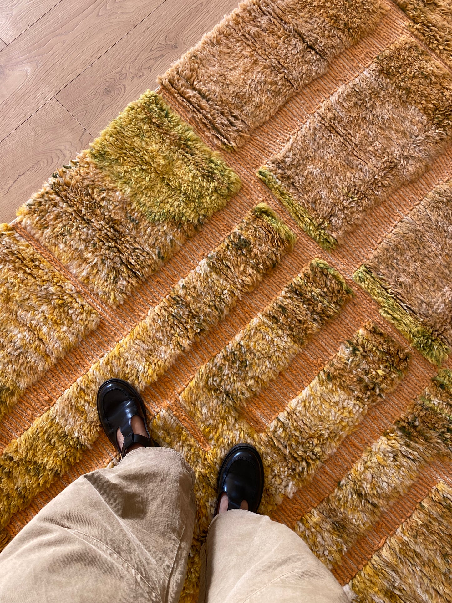 Tapis Beni Ouarain coloré (957) 237x176cm - Terra