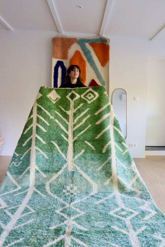 Beni Ouarain Marokkaans kleurrijk tapijt (1019) 298x196cm - Bali