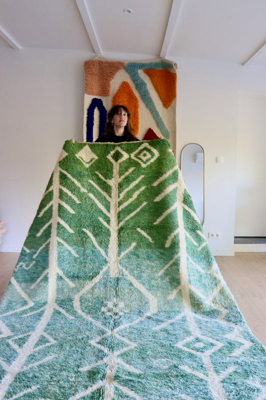 Tapis Beni Ouarain coloré (1019) 298x196cm - Bali