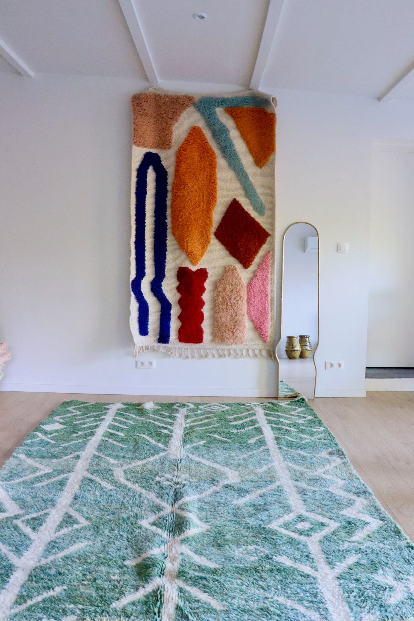 Beni Ouarain Marokkaans kleurrijk tapijt (1019) 298x196cm - Bali