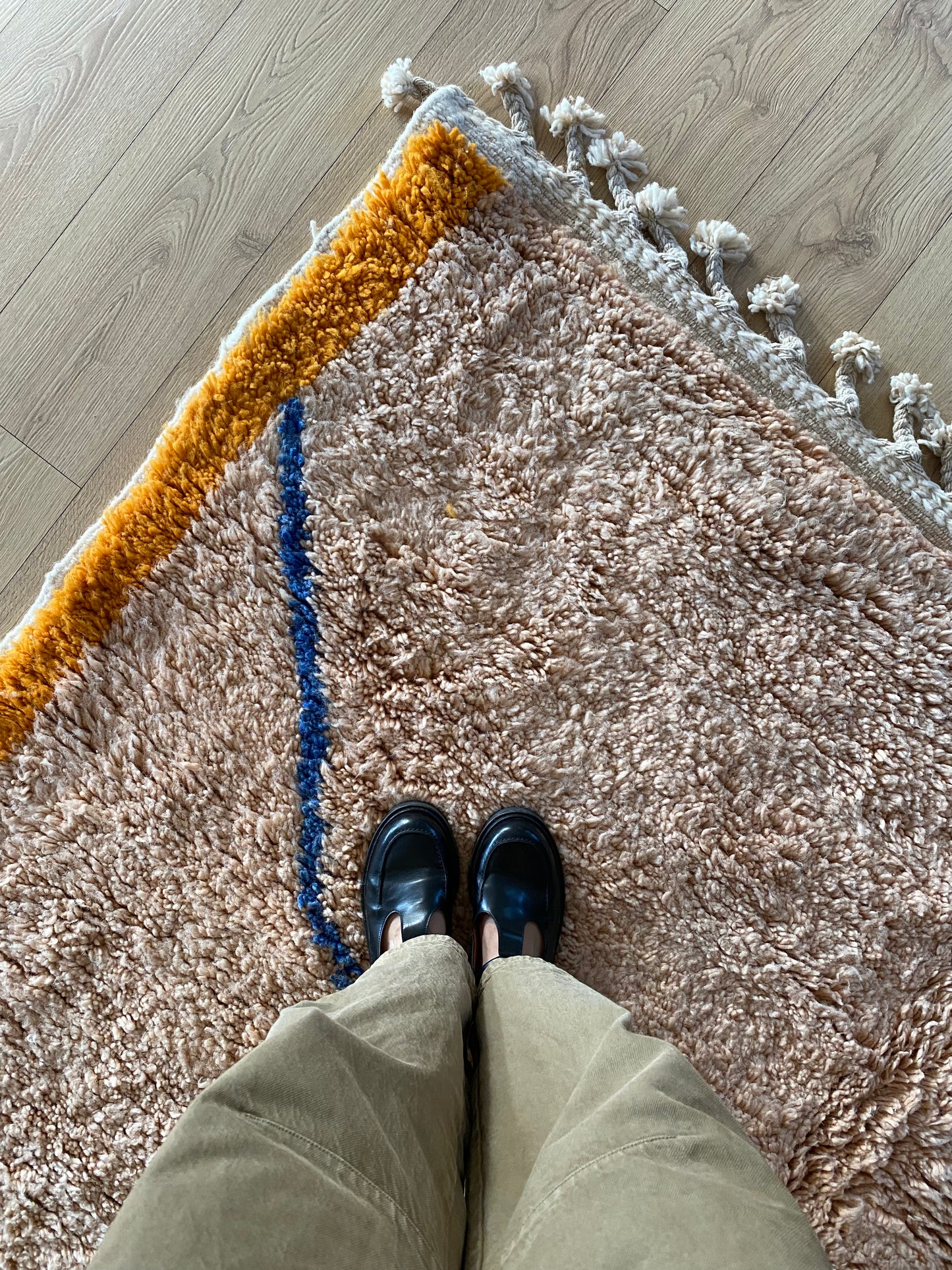Tapis Beni Ouarain coloré (953) 295x210cm - Under the Blue Sky