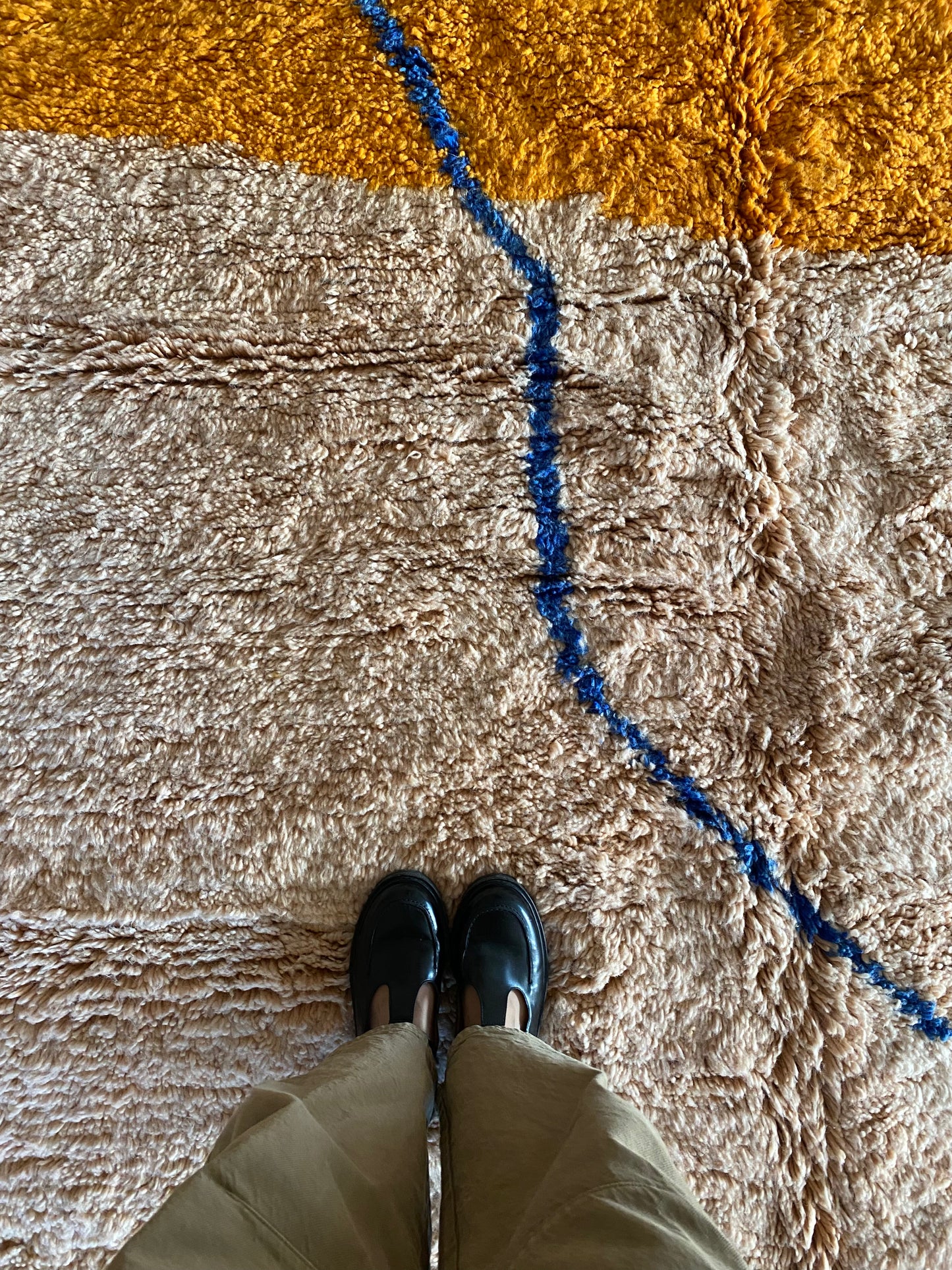 Tapis Beni Ouarain coloré (953) 295x210cm - Under the Blue Sky