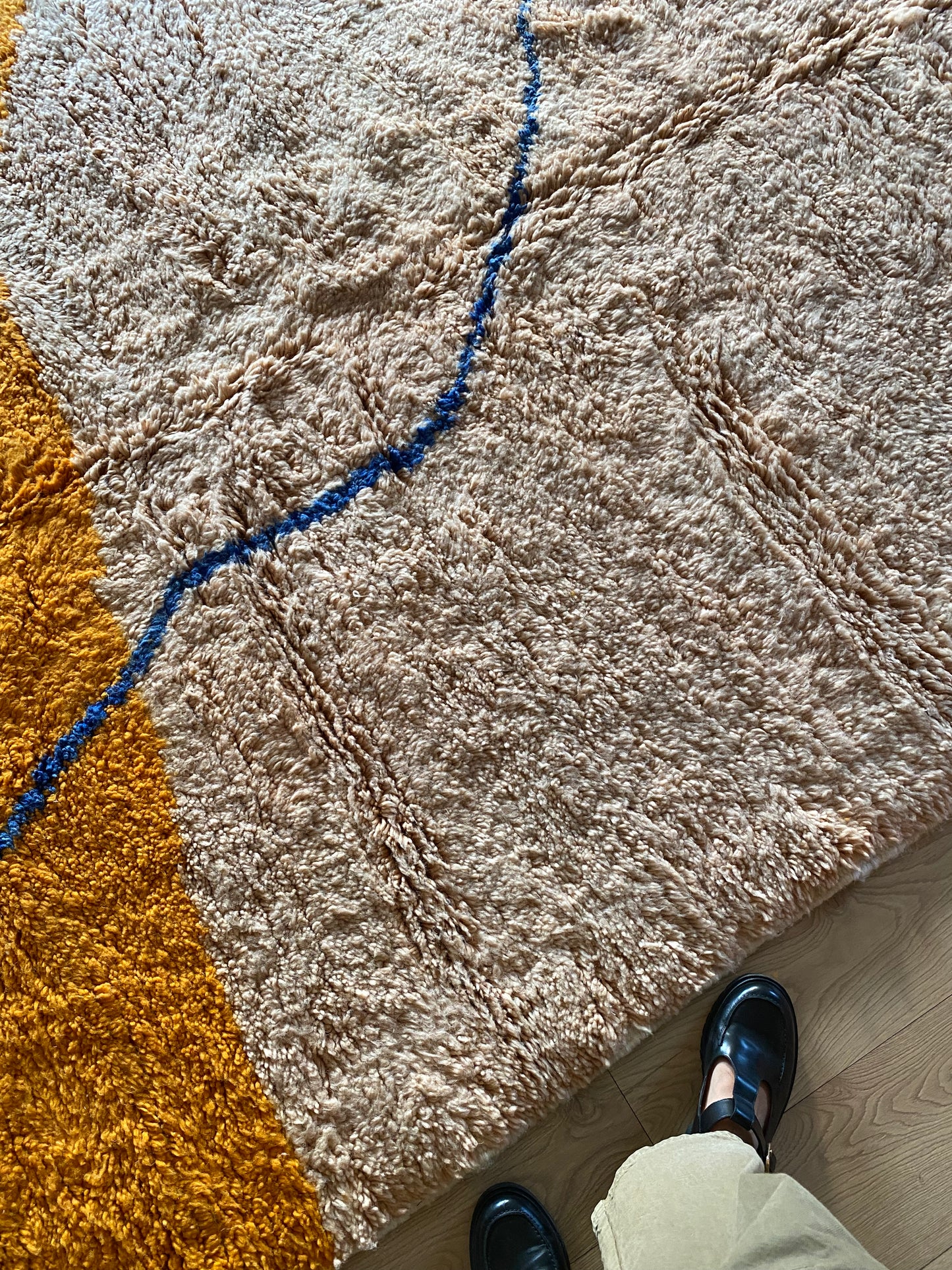 Tapis Beni Ouarain coloré (953) 295x210cm - Under the Blue Sky
