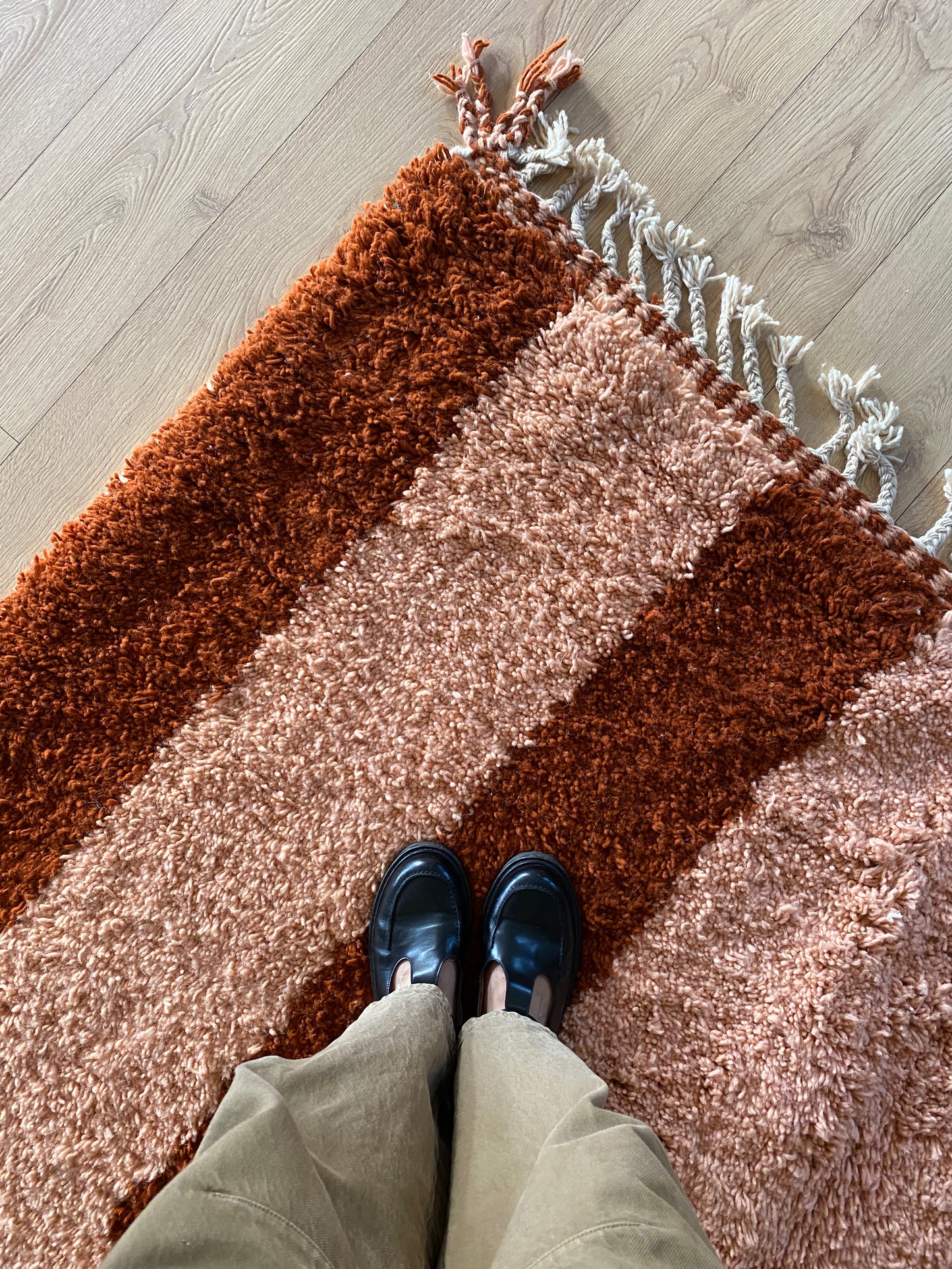Tapis Beni Ouarain coloré (952) 300x206cm - Cabernet