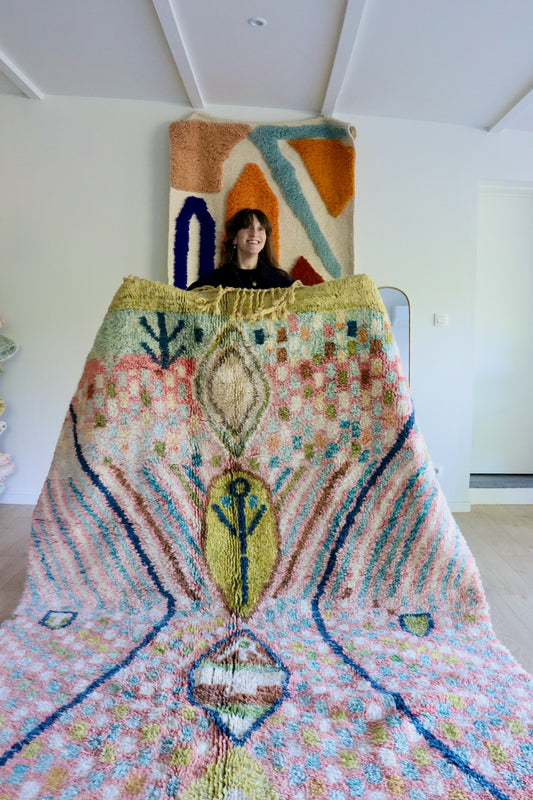 Tapis Beni Ouarain coloré (1026) 292x193cm - Sevilla