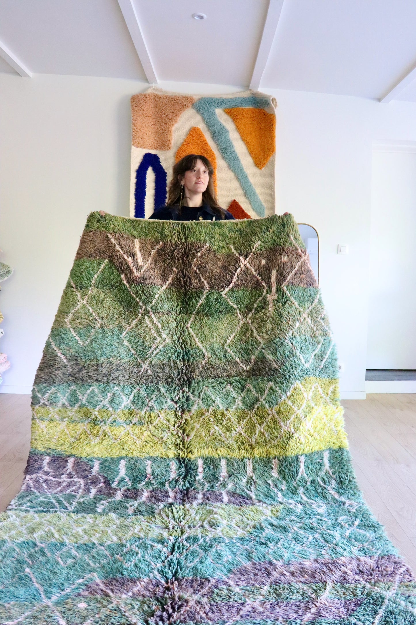 Beni Ouarain Marokkaans kleurrijk tapijt (1009) 263x167cm - Forest