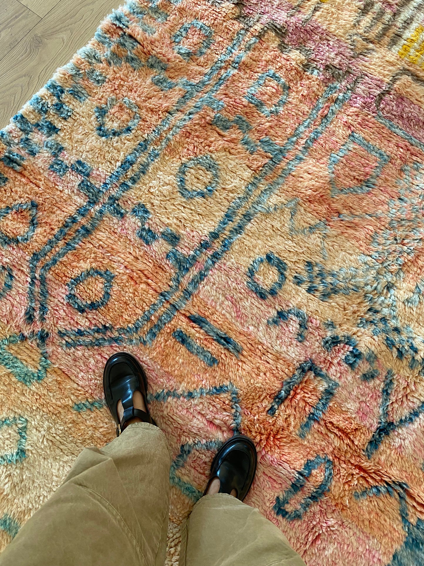 Tapis Beni Ouarain coloré (948) 282x210cm - Honeymoon in Paradise