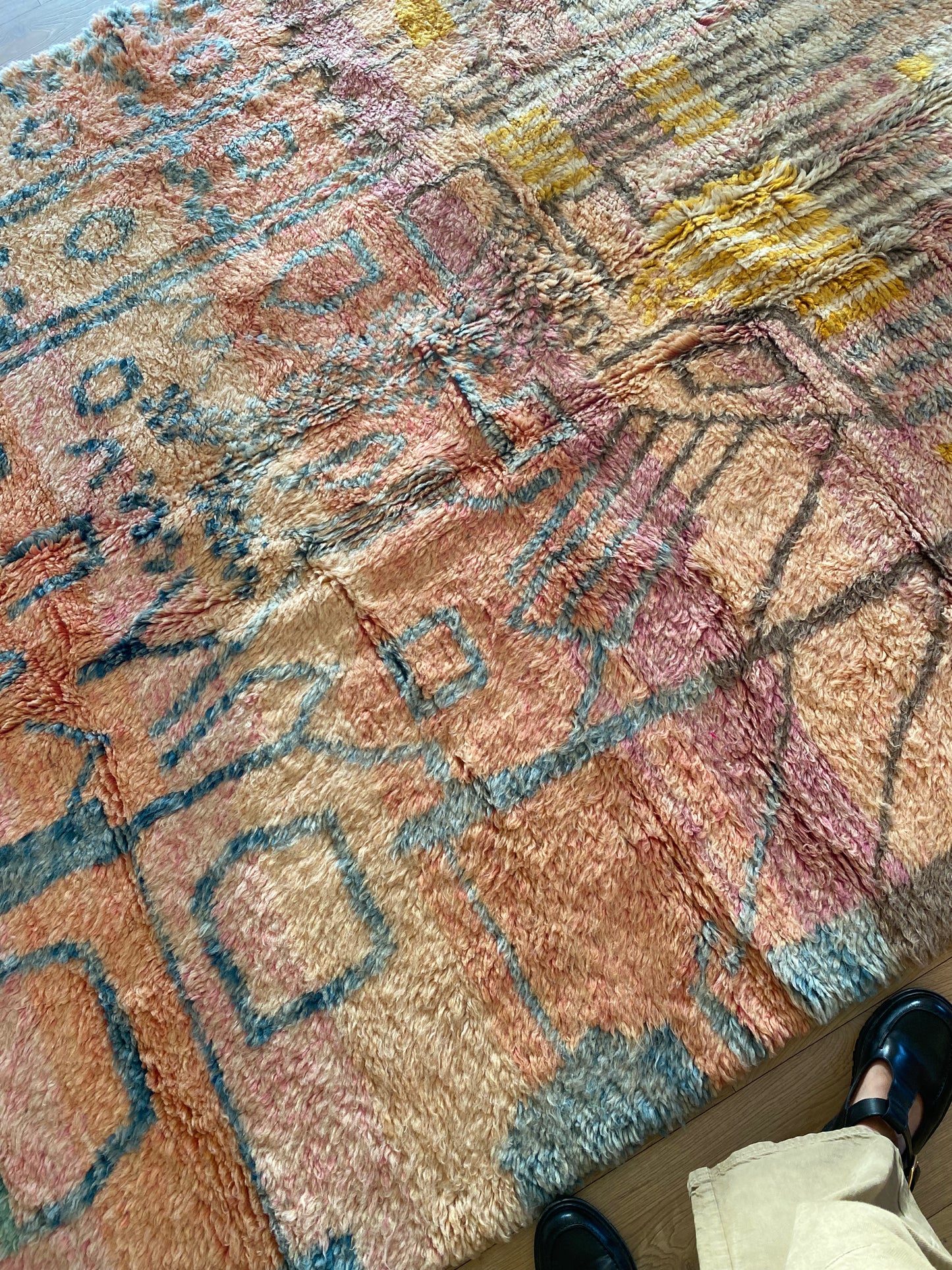 Tapis Beni Ouarain coloré (948) 282x210cm - Honeymoon in Paradise