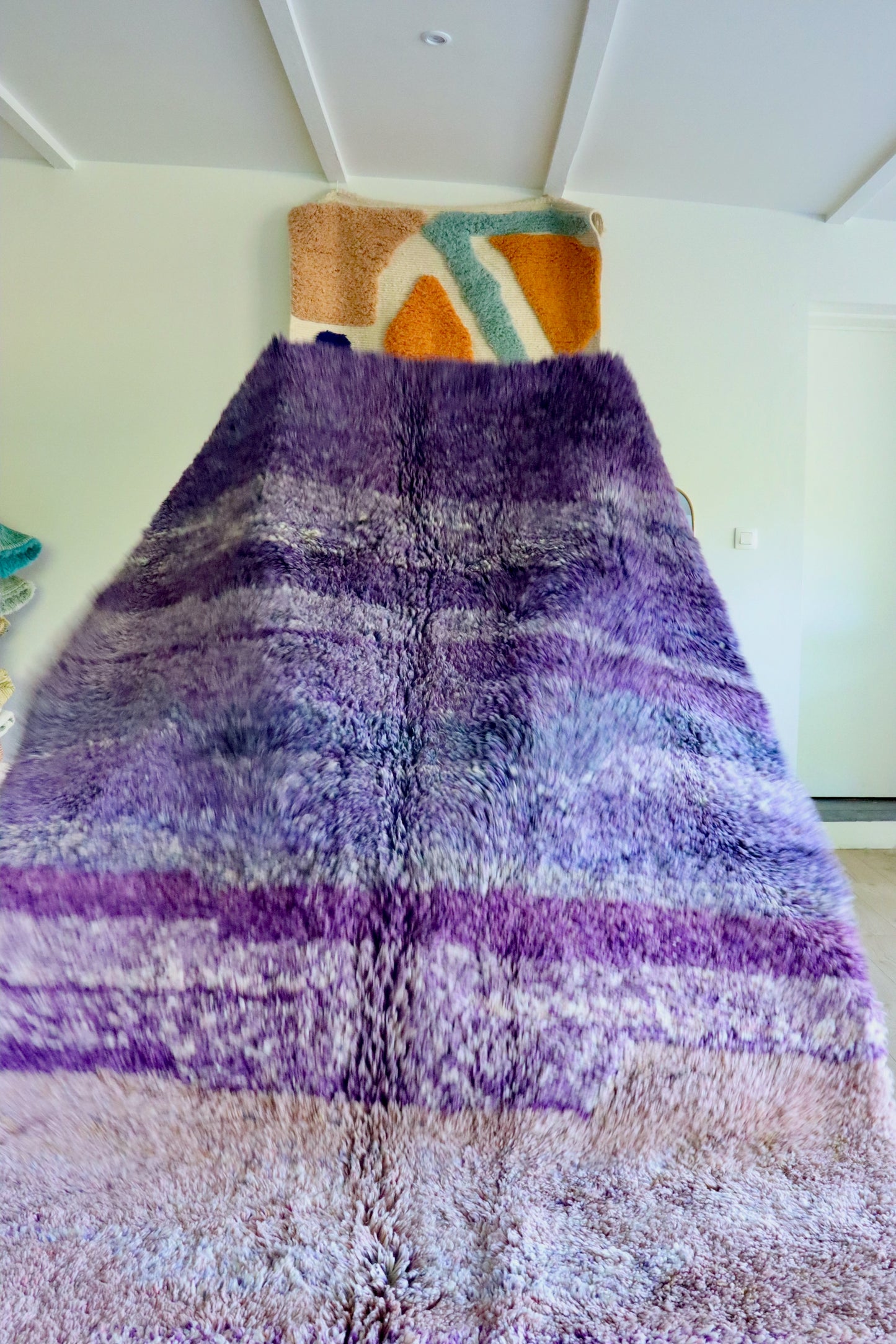 Beni Ouarain Marokkaans kleurrijk tapijt (1021) 295x196cm - Dusk